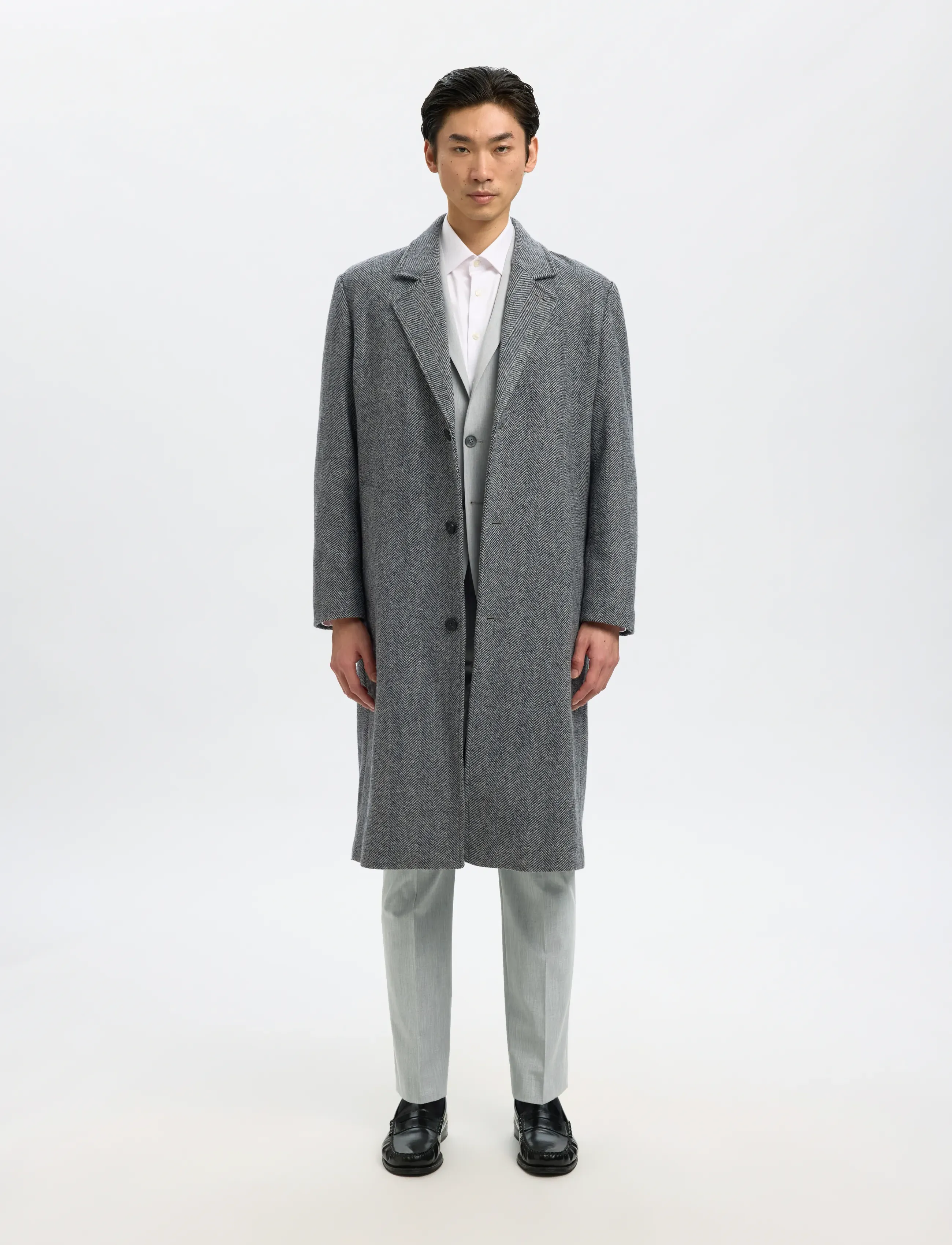 Selected - SLMSLIM-LIAM TRS FLEX NOOS - anzugshosen - light grey melange - 5
