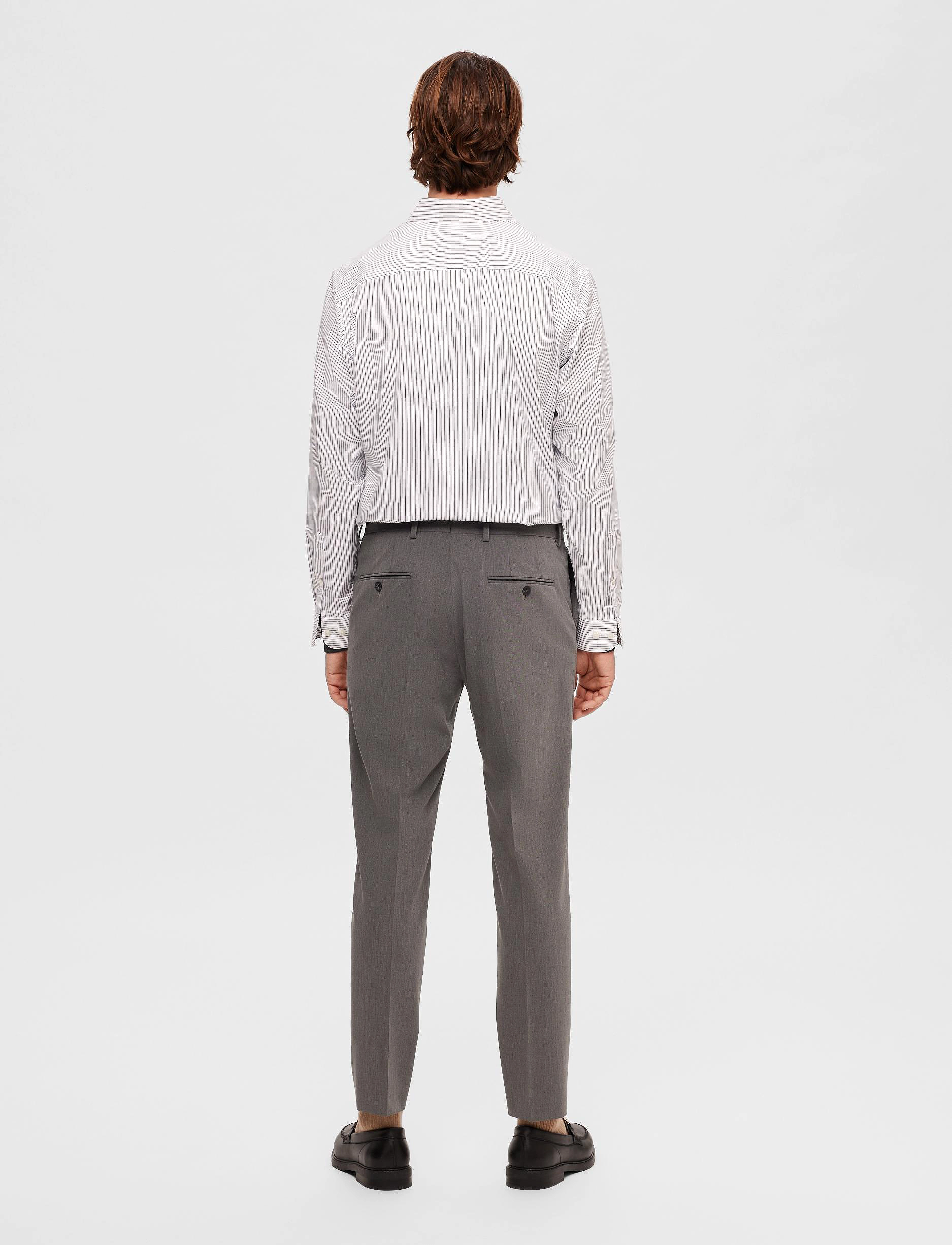 Selected - SLMSLIM-LIAM TRS FLEX NOOS - suit trousers - medium grey melange - 3