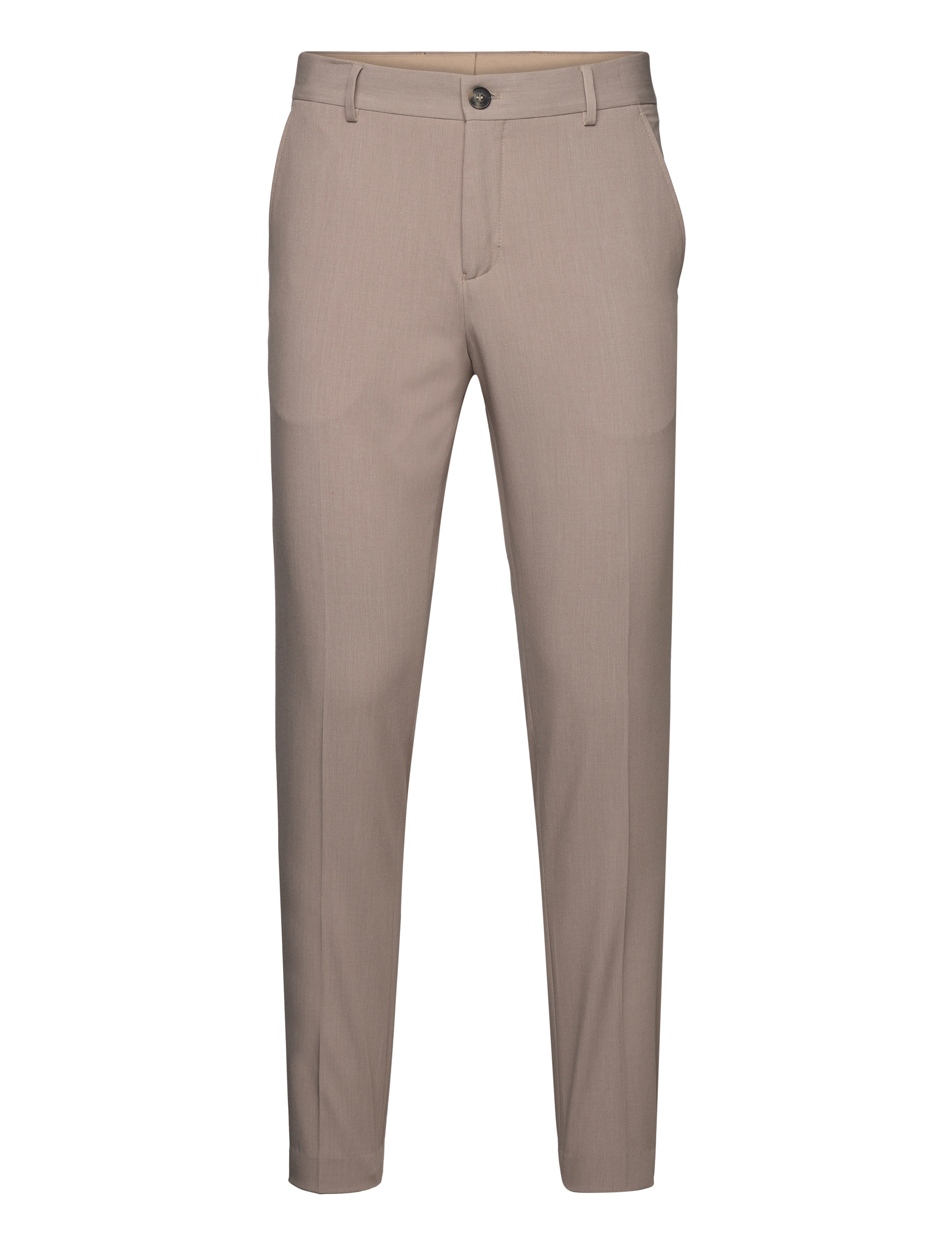 Selected SLHSLIM-LIAM TRS FLEX NOOS - Puvunhousut - PLAZA TAUPE / beige
