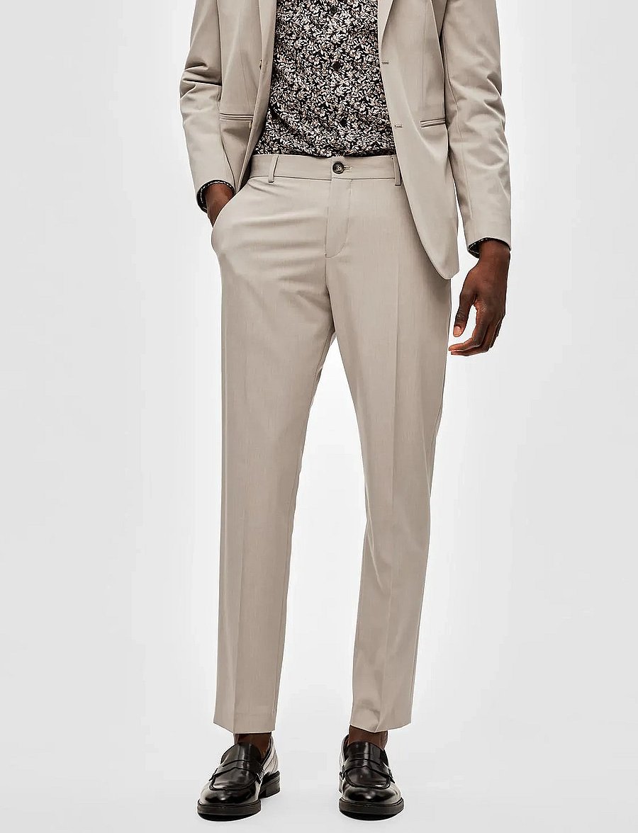 Selected - SLMSLIM-LIAM TRS FLEX NOOS - habitbukser - plaza taupe - 0