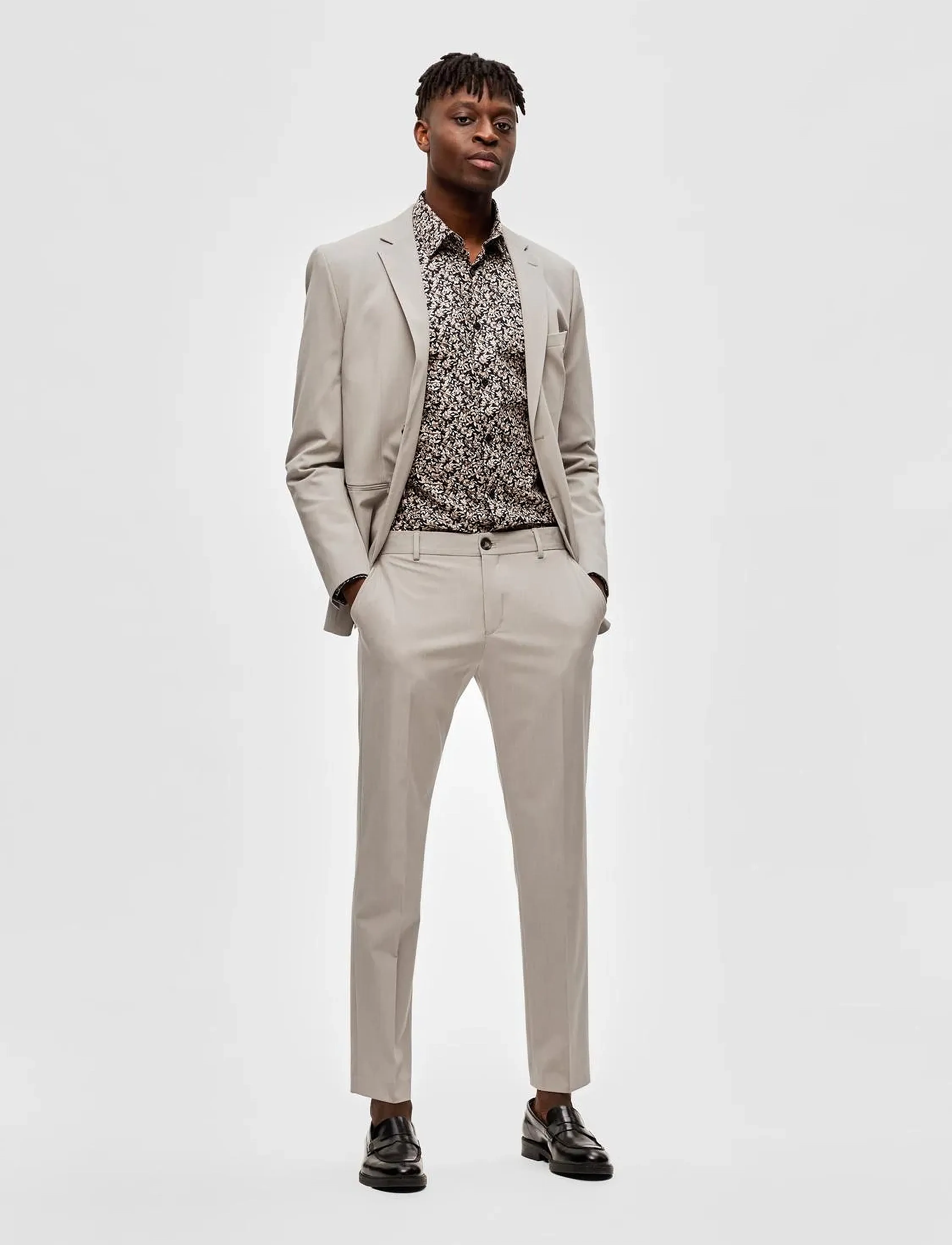 Selected - SLMSLIM-LIAM TRS FLEX NOOS - habitbukser - plaza taupe - 4