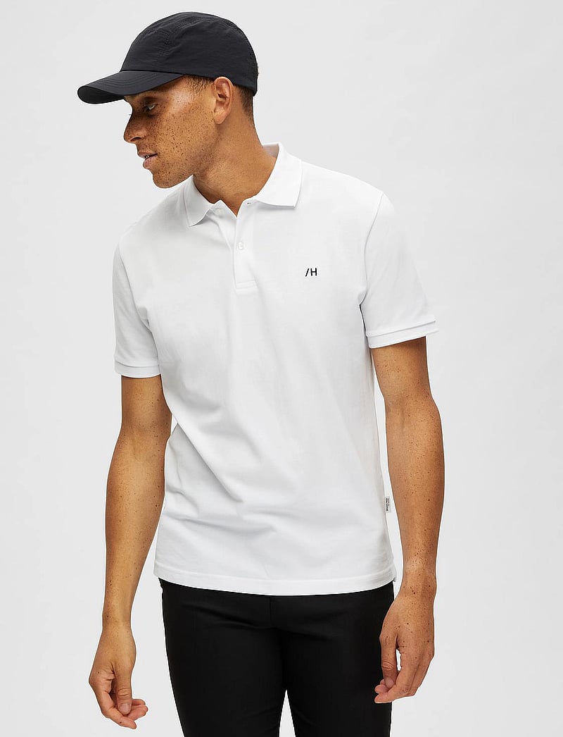 Selected - SLHDANTE SS POLO NOOS - lühikeste varrukatega polod - bright white - 3