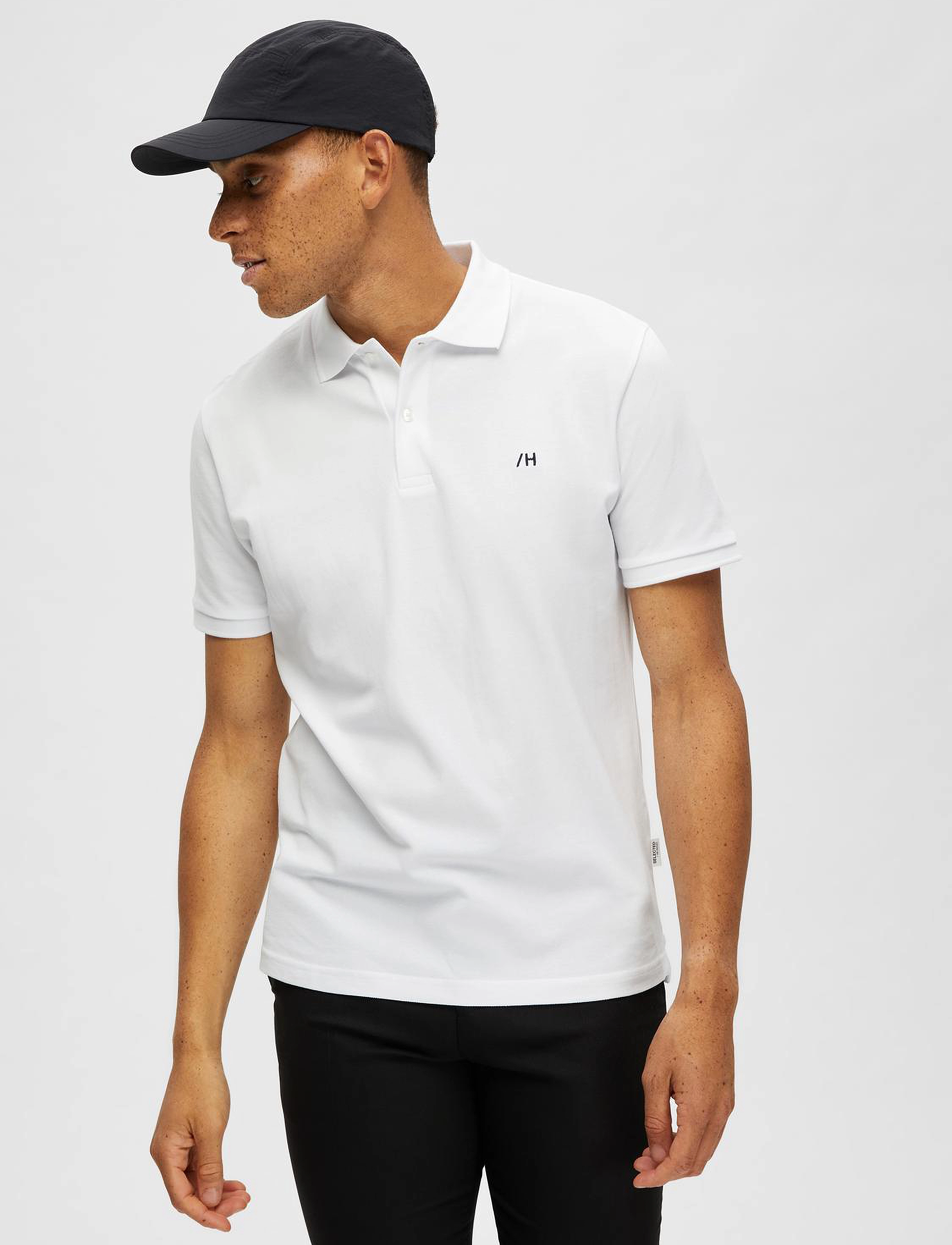 Selected - SLHDANTE SS POLO NOOS - bright white - 3