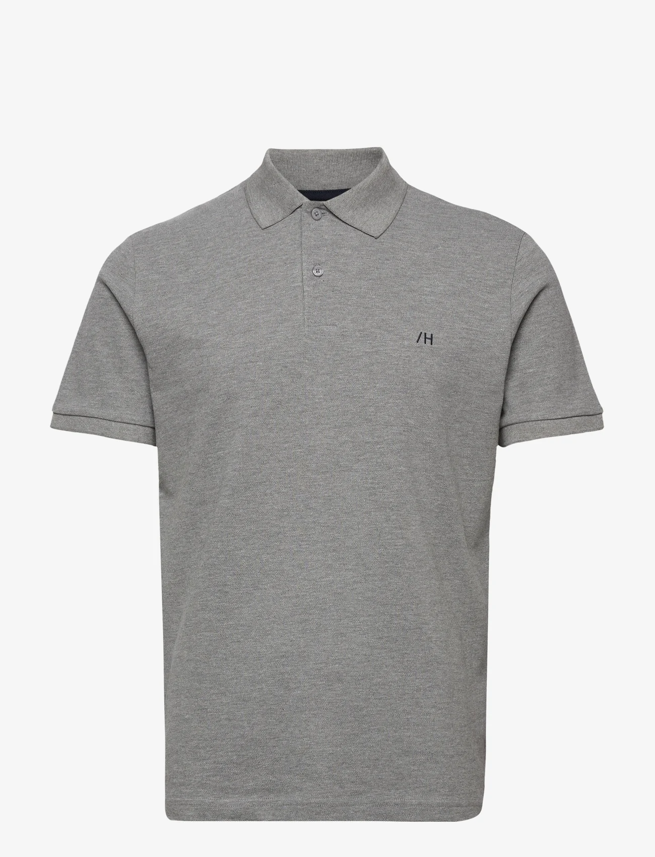 Selected Homme - SLHDANTE SS POLO NOOS - lowest prices - medium grey melange - 0