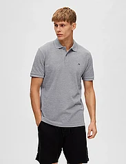 Selected Homme - SLHDANTE SS POLO NOOS - lowest prices - medium grey melange - 2