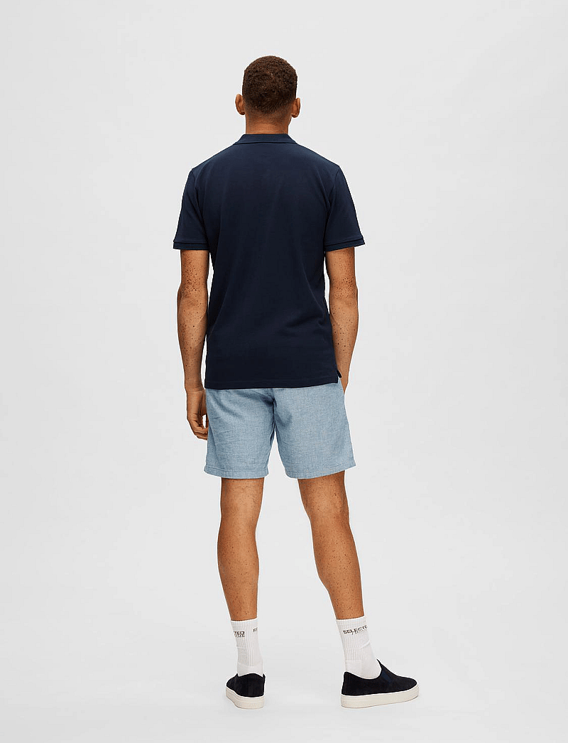 Selected - SLHDANTE SS POLO NOOS - kortærmede poloer - navy blazer - 3