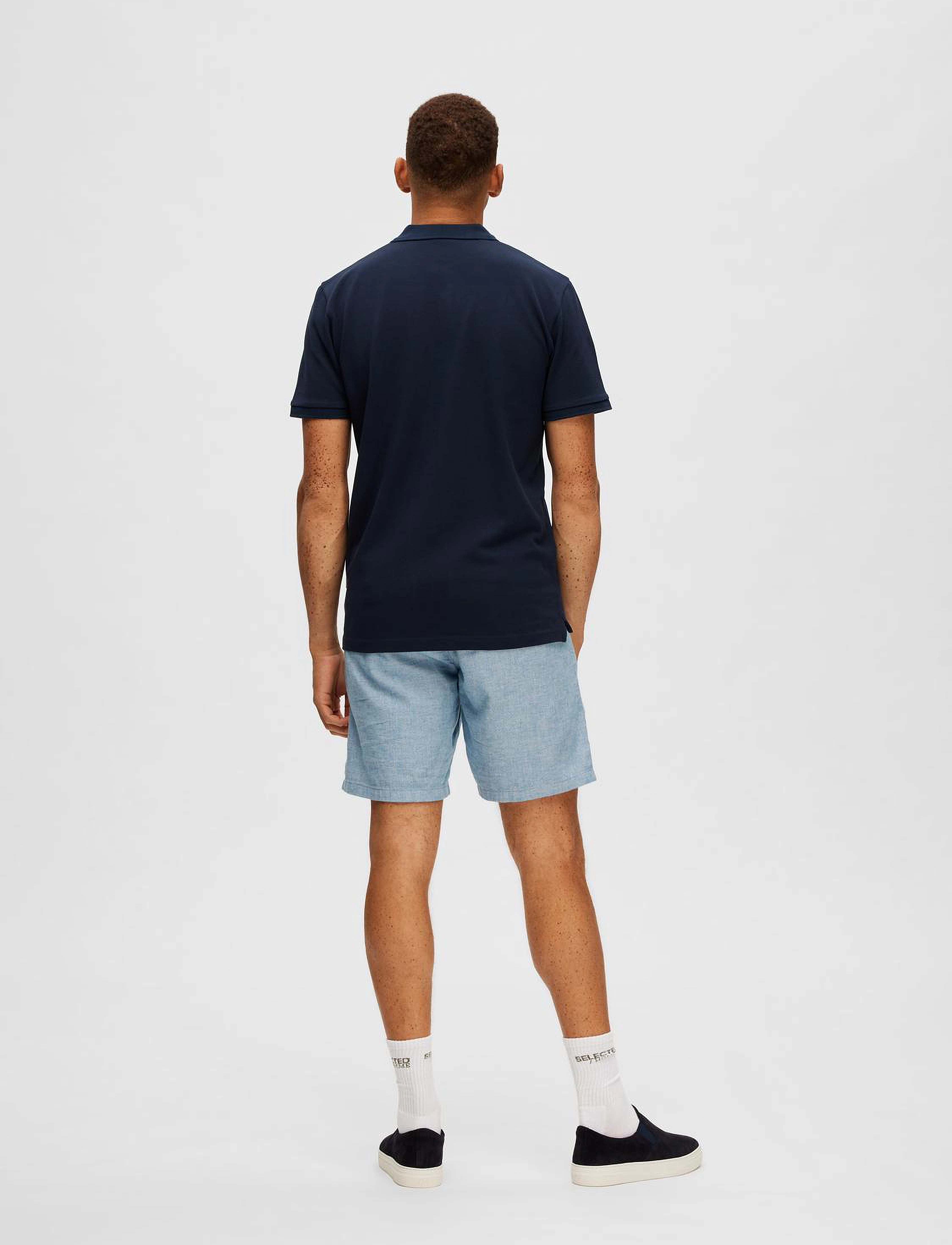 Selected - SLHDANTE SS POLO NOOS - polo krekli ar īsām piedurknēm - navy blazer - 3