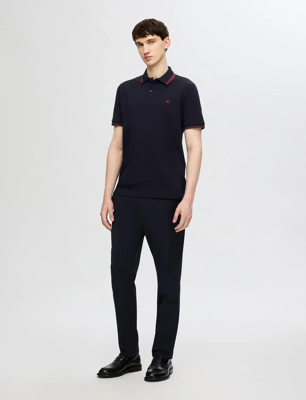 Selected - SLHDANTE SPORT SS POLO NOOS - lühikeste varrukatega polod - black - 4