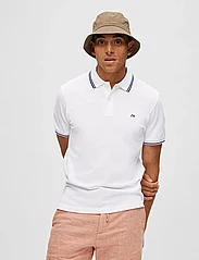 Selected Homme - SLHDANTE SPORT SS POLO NOOS - polo shirts - bright white - 4