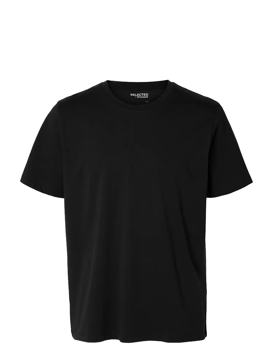 Selected - SLMASPEN SS O-NECK TEE NOOS - korte mouwen - black - 1
