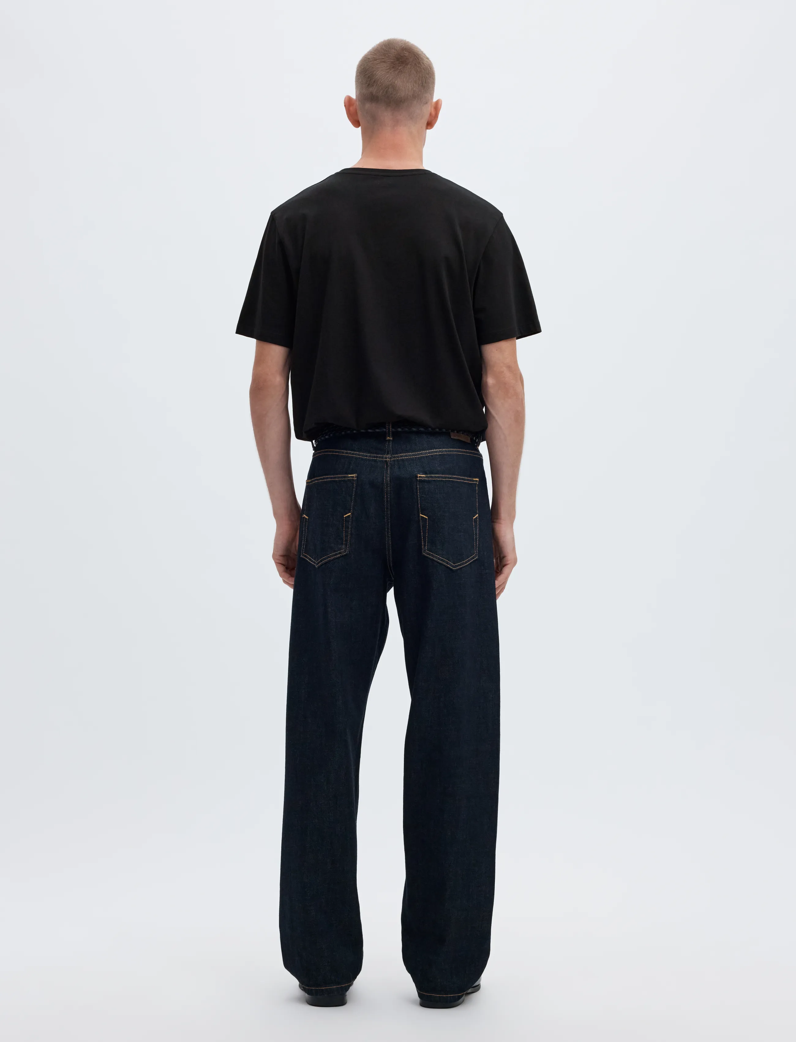 Selected - SLMASPEN SS O-NECK TEE NOOS - kortærmede t-shirts - black - 3
