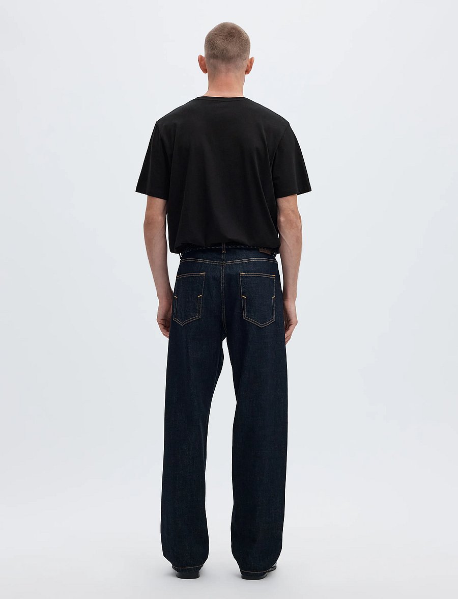 Selected - SLMASPEN SS O-NECK TEE NOOS - lühikeste varrukatega t-särgid - black - 3