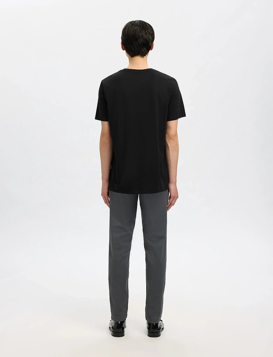 Selected - SLMASPEN SS O-NECK TEE NOOS - korte mouwen - black - 3
