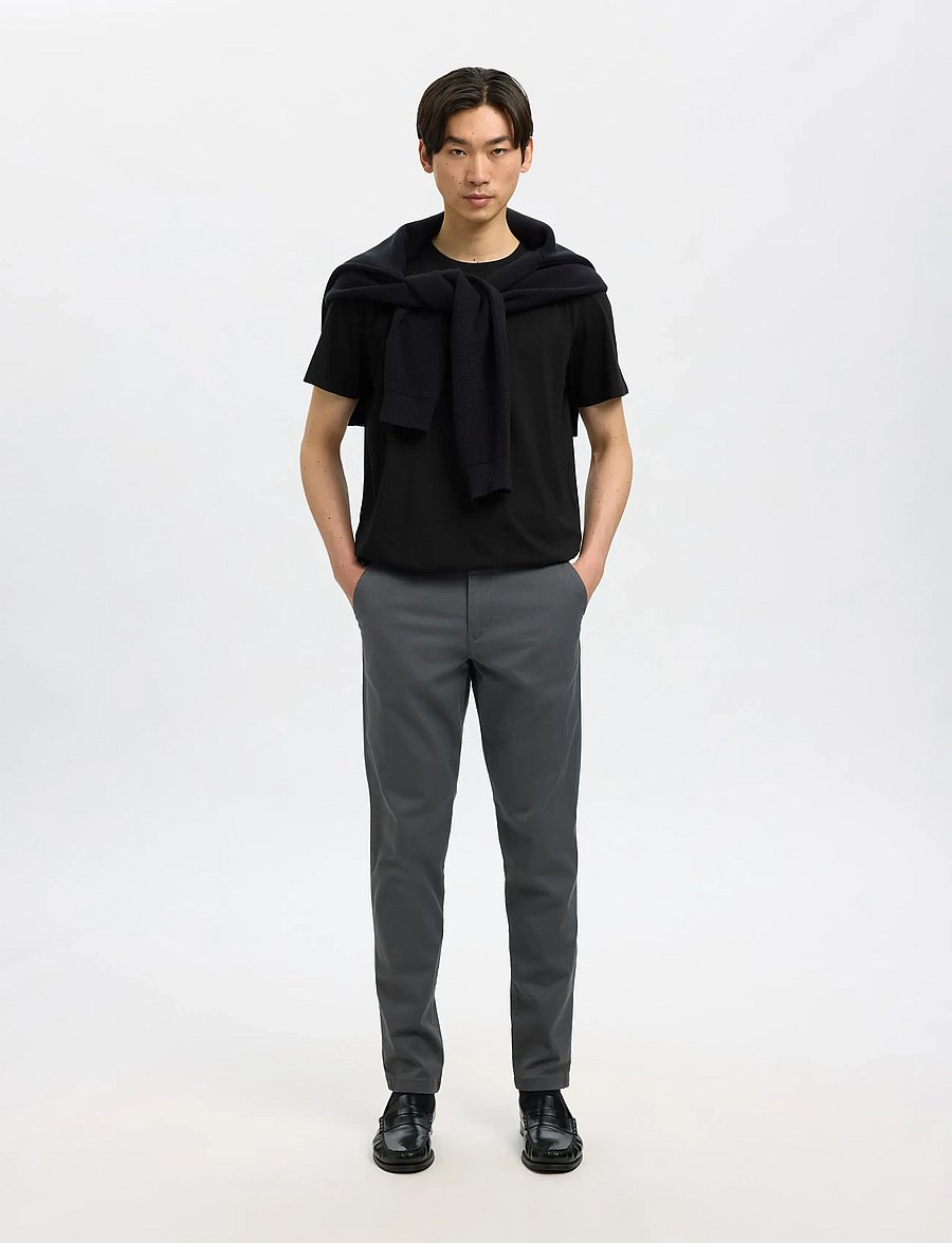 Selected - SLMASPEN SS O-NECK TEE NOOS - korte mouwen - black - 5