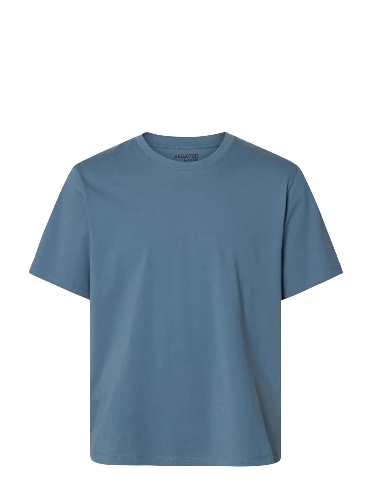 Selected SLHASPEN SS O-NECK TEE NOOS - T-shirts - BLUE MIRAGE / blue
