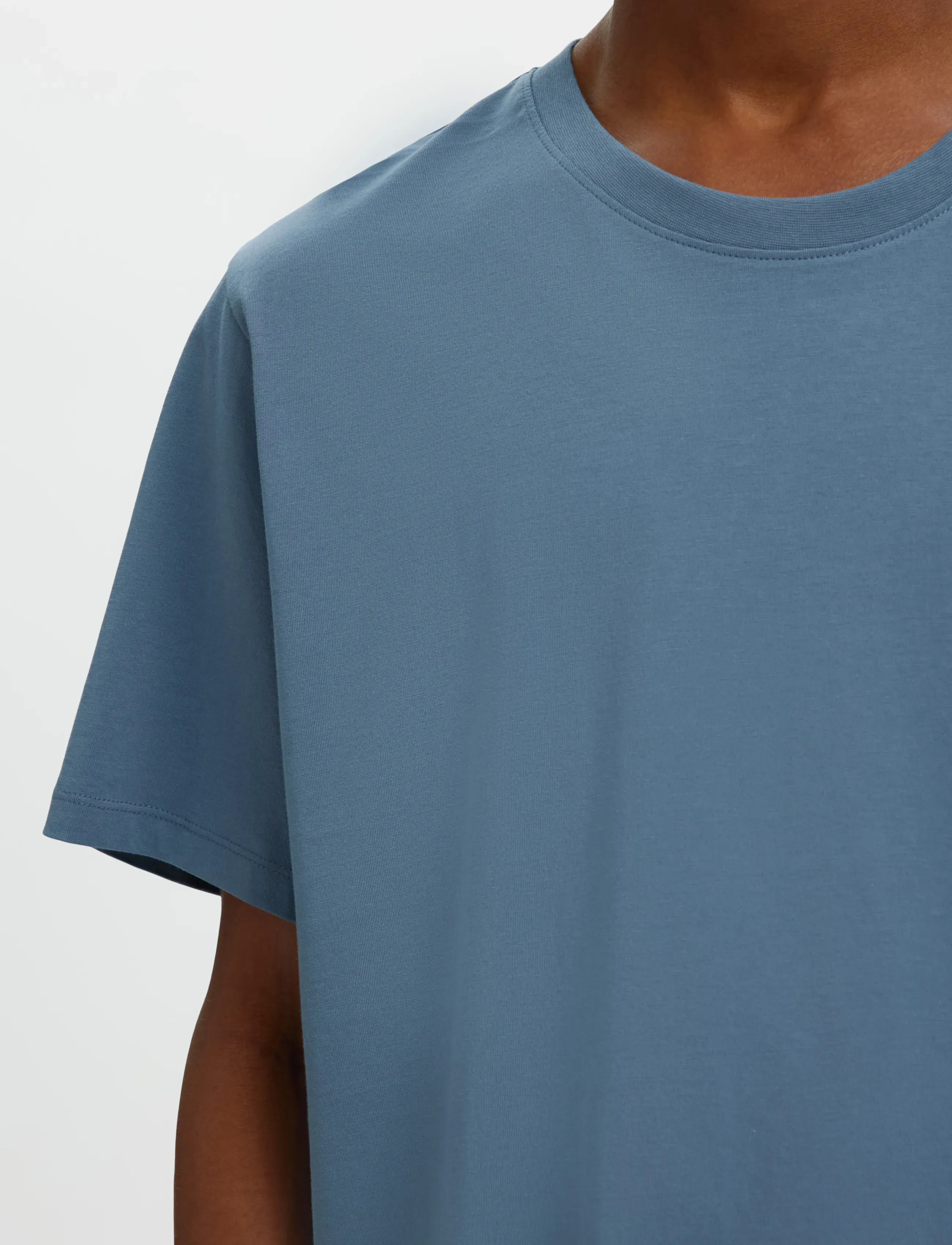 Selected - SLMASPEN SS O-NECK TEE NOOS - kortærmede t-shirts - blue mirage - 4