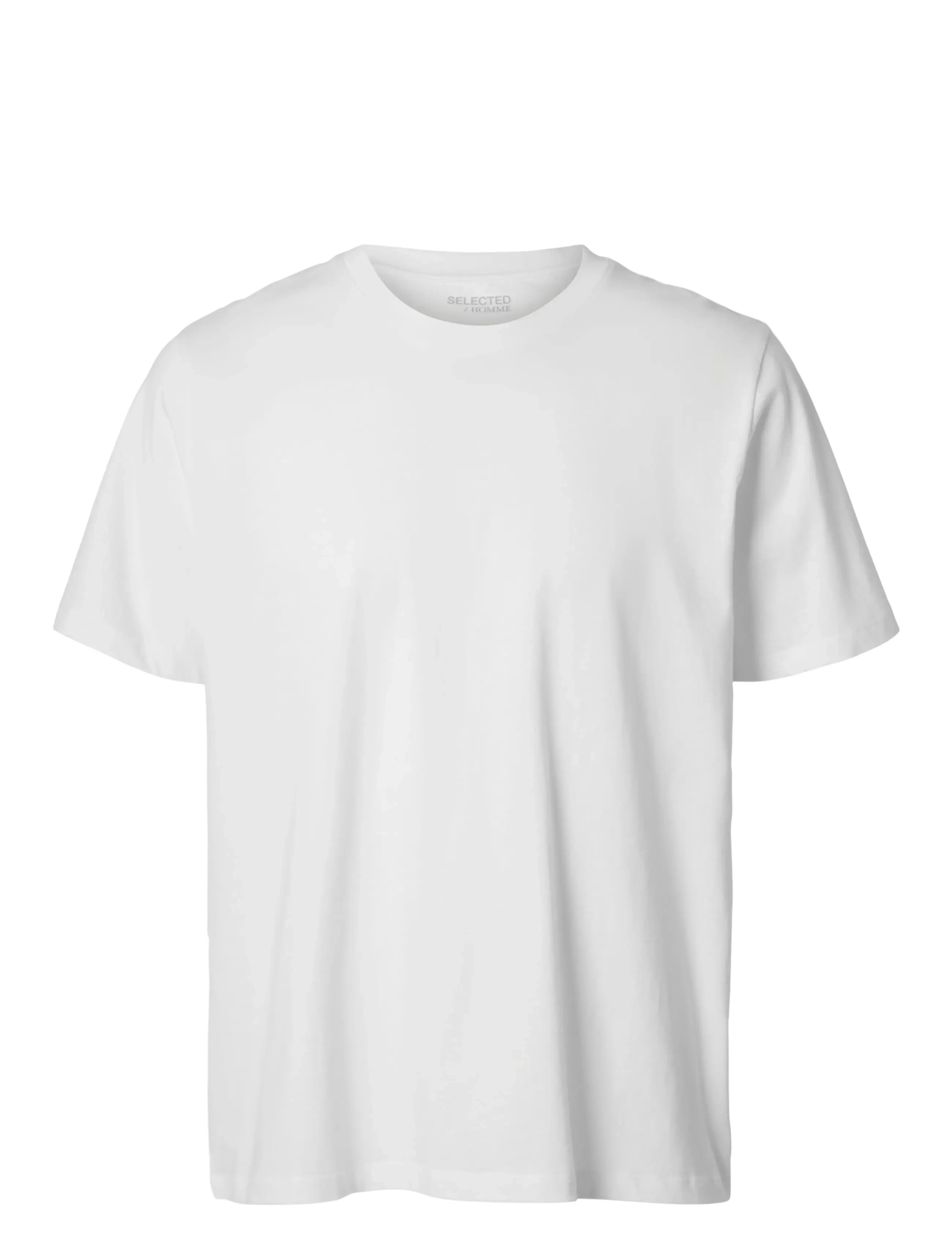 Selected - SLMASPEN SS O-NECK TEE NOOS - krótki rękaw - bright white - 1