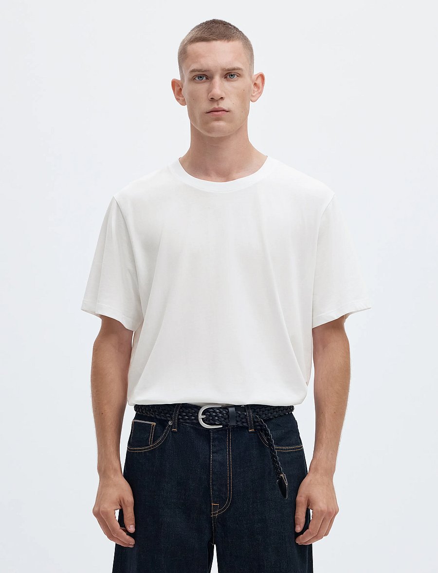 Selected - SLMASPEN SS O-NECK TEE NOOS - kurzärmelige t-shirts - bright white - 0