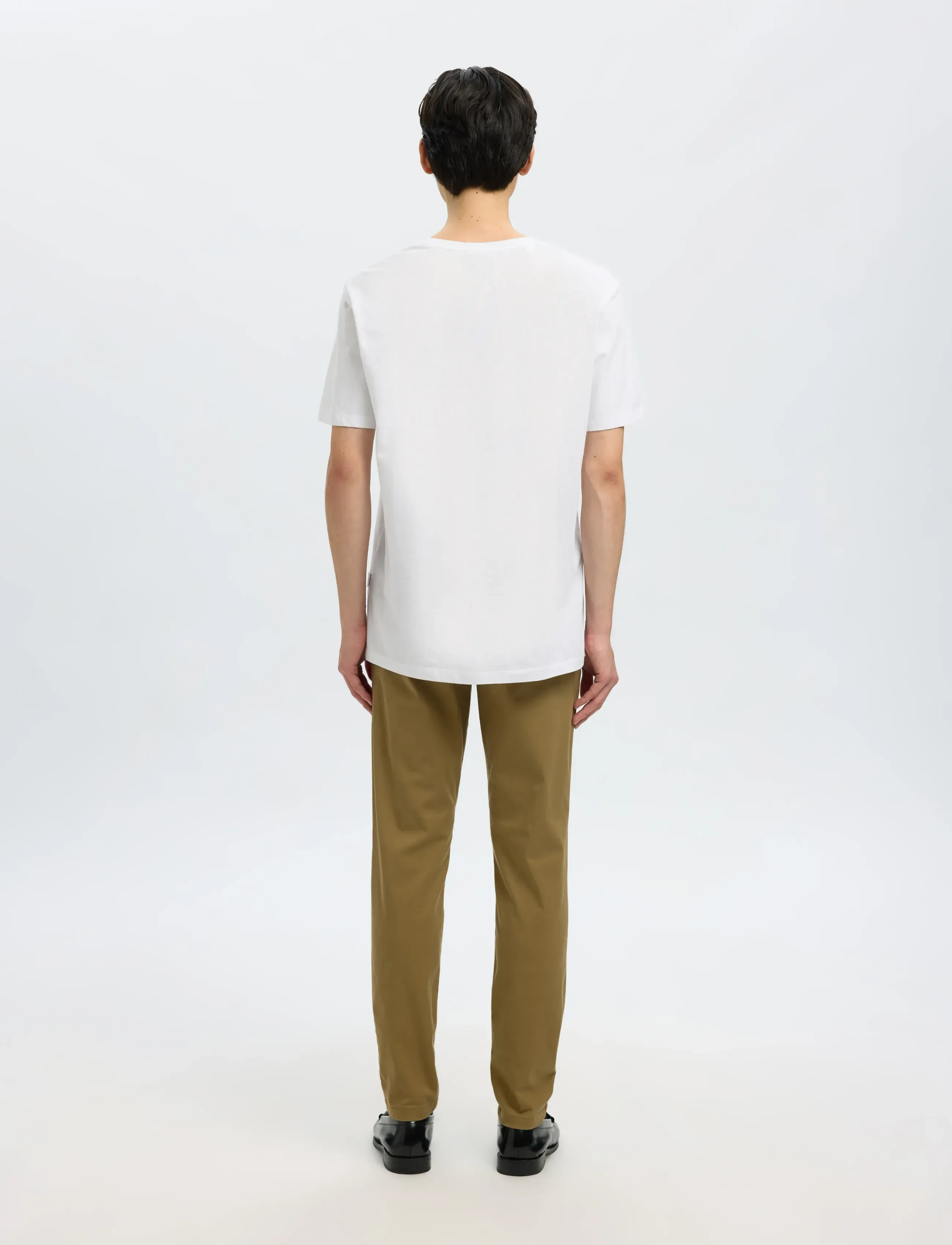 Selected - SLMASPEN SS O-NECK TEE NOOS - krótki rękaw - bright white - 3
