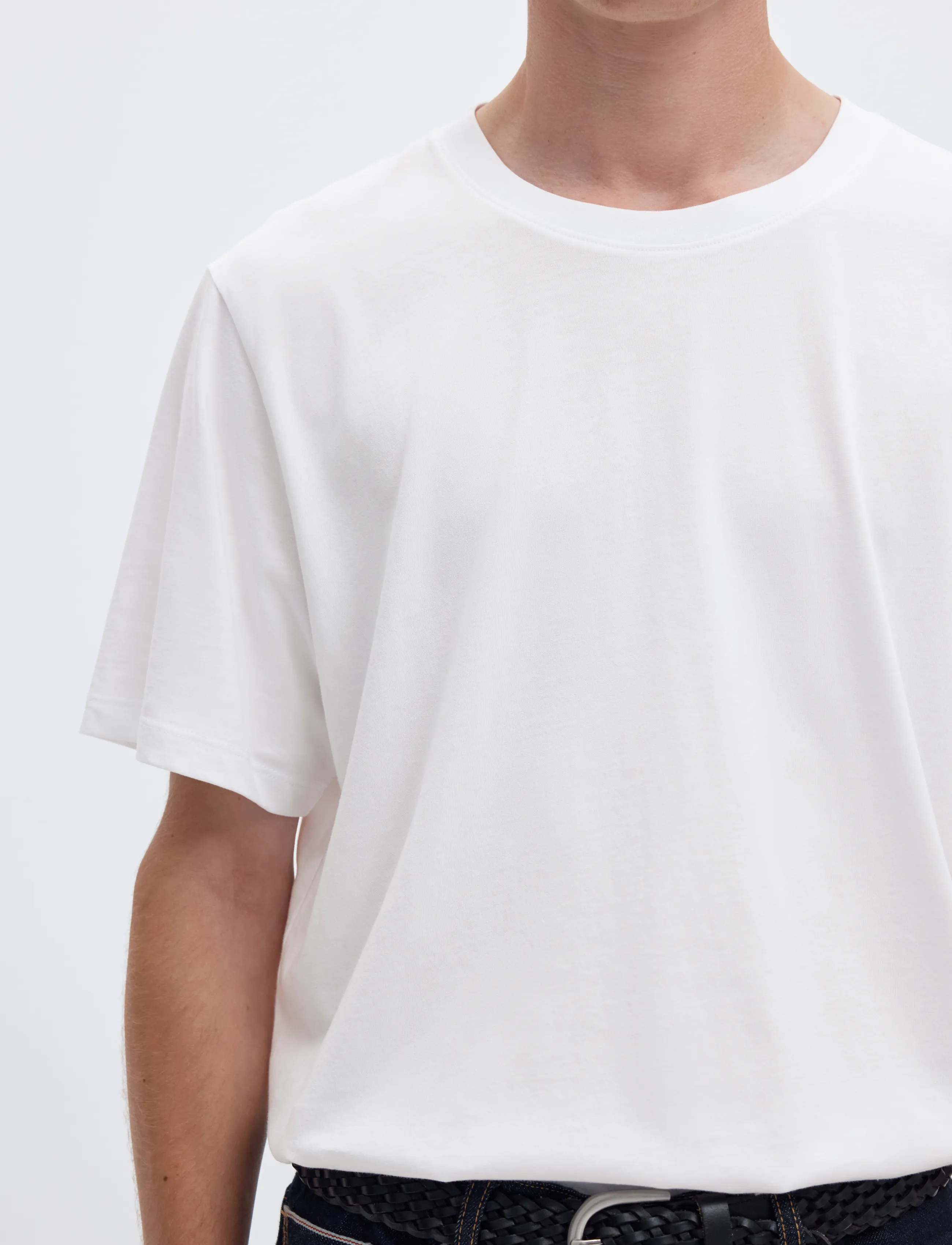Selected - SLMASPEN SS O-NECK TEE NOOS - kortærmede t-shirts - bright white - 5