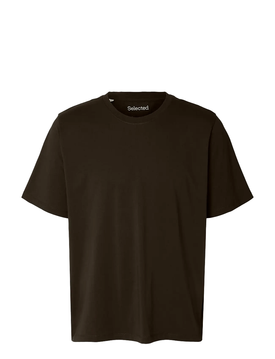Selected - SLMASPEN SS O-NECK TEE NOOS - lühikeste varrukatega t-särgid - delicioso - 1