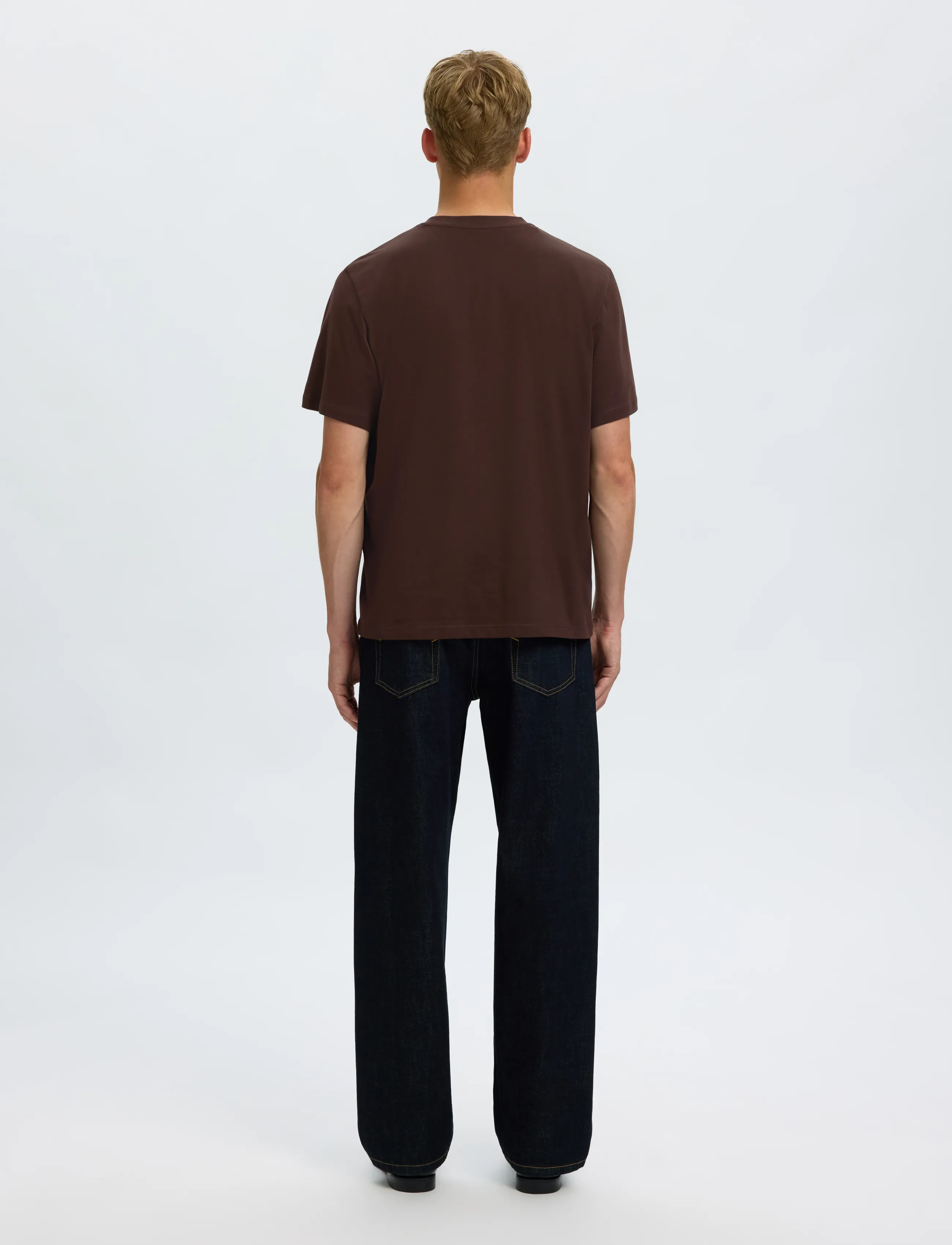 Selected - SLMASPEN SS O-NECK TEE NOOS - lühikeste varrukatega t-särgid - delicioso - 2