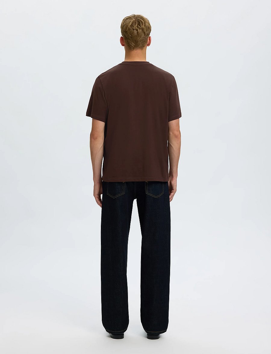 Selected - SLMASPEN SS O-NECK TEE NOOS - lühikeste varrukatega t-särgid - delicioso - 2