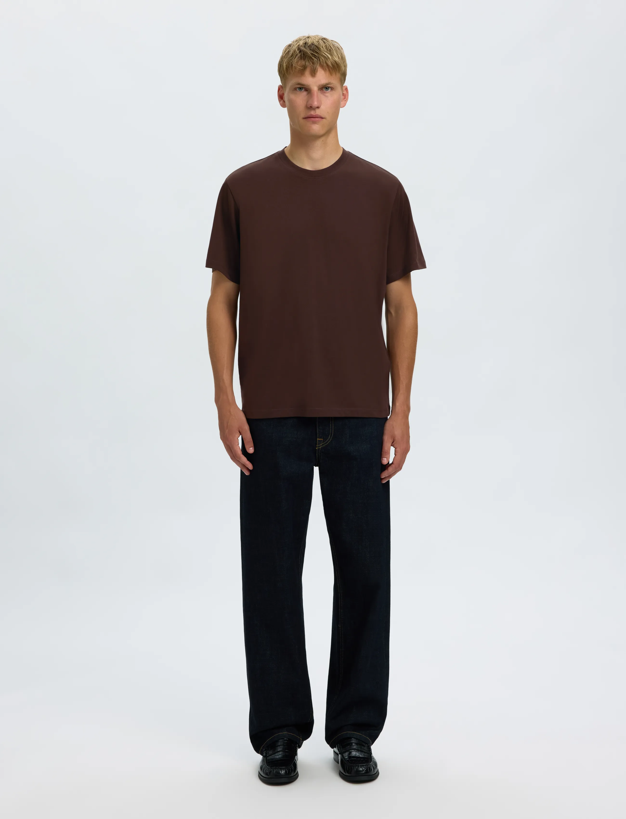 Selected - SLMASPEN SS O-NECK TEE NOOS - lühikeste varrukatega t-särgid - delicioso - 3
