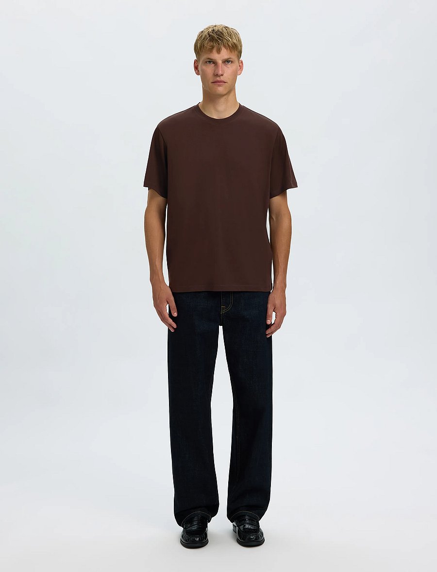 Selected - SLMASPEN SS O-NECK TEE NOOS - lühikeste varrukatega t-särgid - delicioso - 3