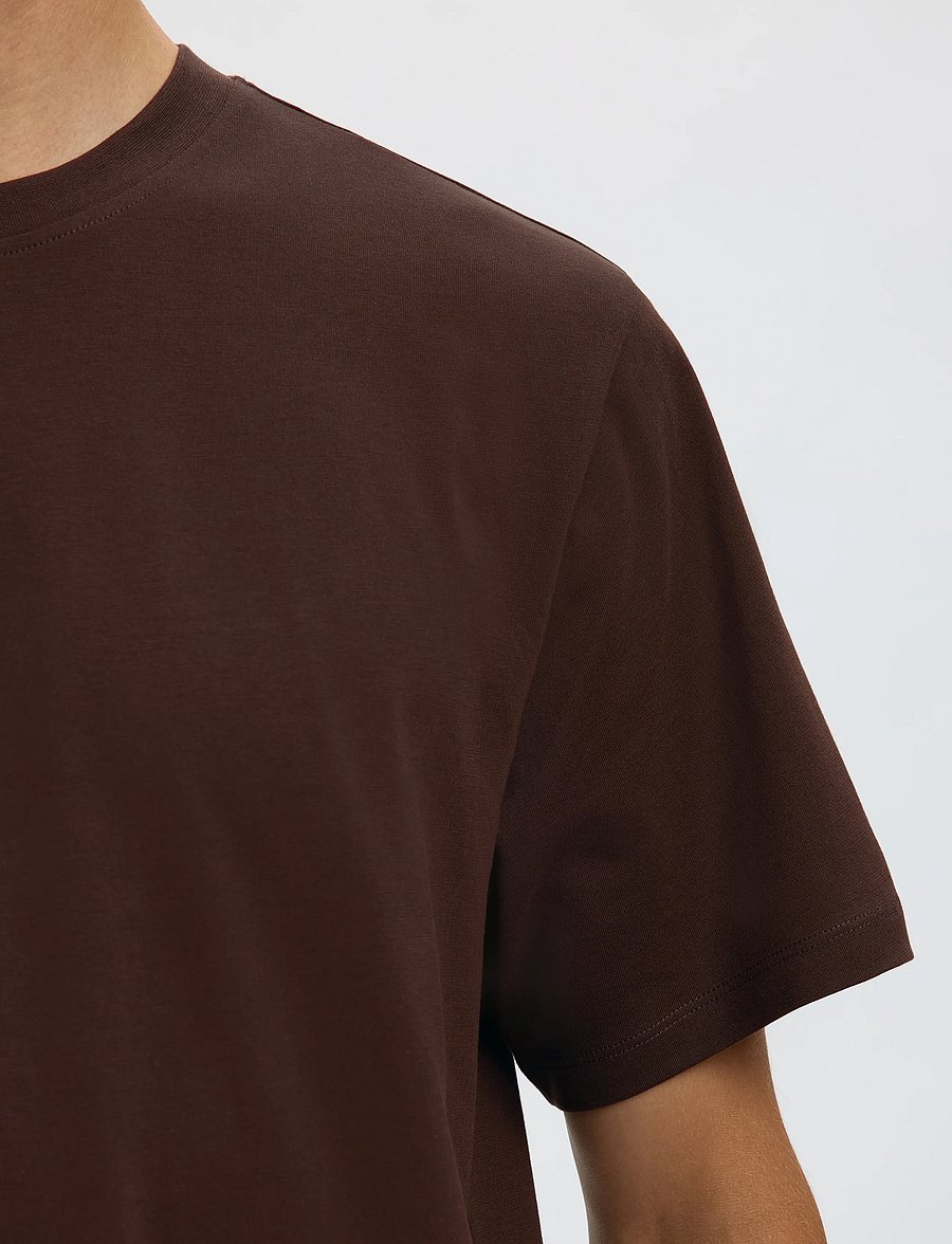 Selected - SLMASPEN SS O-NECK TEE NOOS - lühikeste varrukatega t-särgid - delicioso - 4