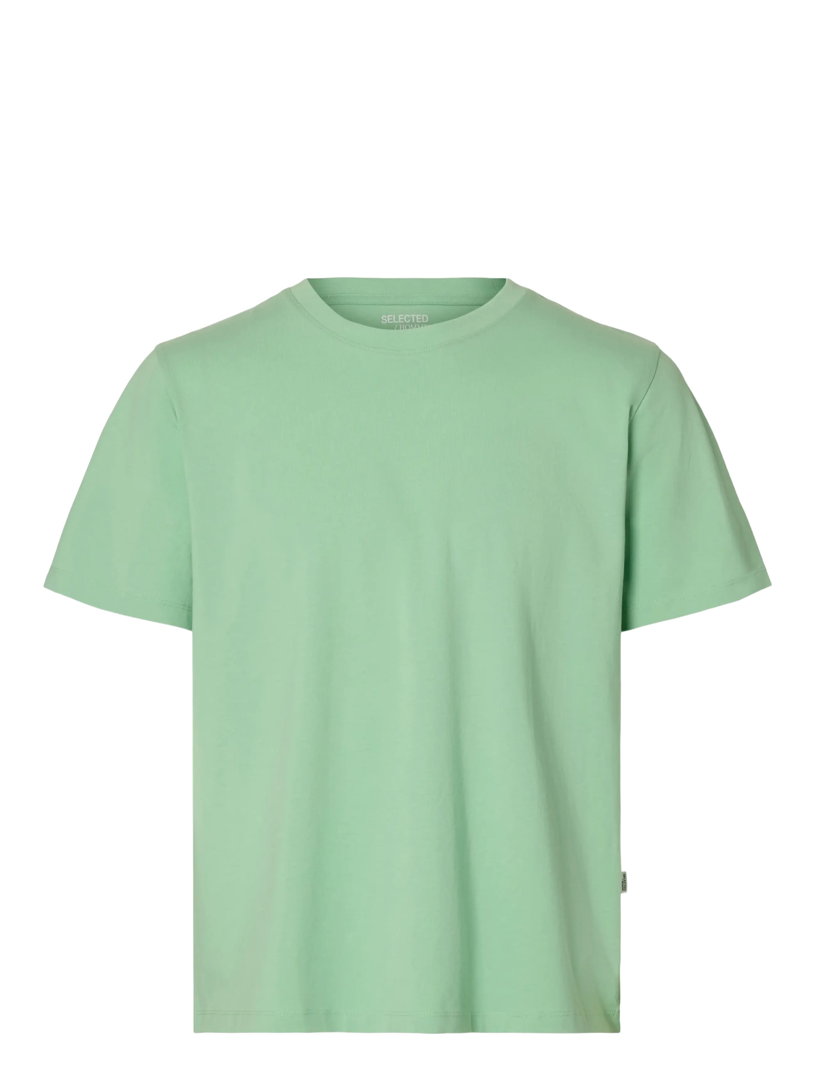 Selected SLHASPEN SS O-NECK TEE NOOS - T-shirts - HEMLOCK / green