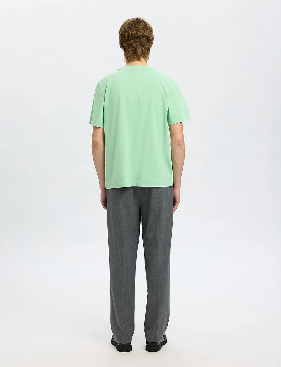Selected - SLMASPEN SS O-NECK TEE NOOS - lühikeste varrukatega t-särgid - hemlock - 3