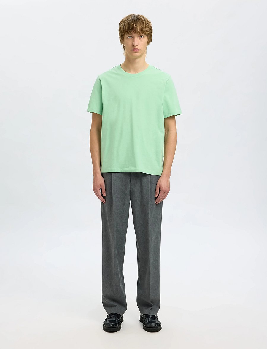 Selected - SLMASPEN SS O-NECK TEE NOOS - lühikeste varrukatega t-särgid - hemlock - 4