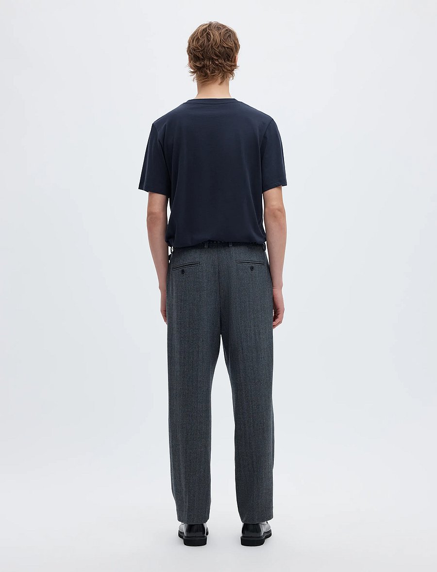 Selected - SLMASPEN SS O-NECK TEE NOOS - lühikeste varrukatega t-särgid - navy blazer - 3
