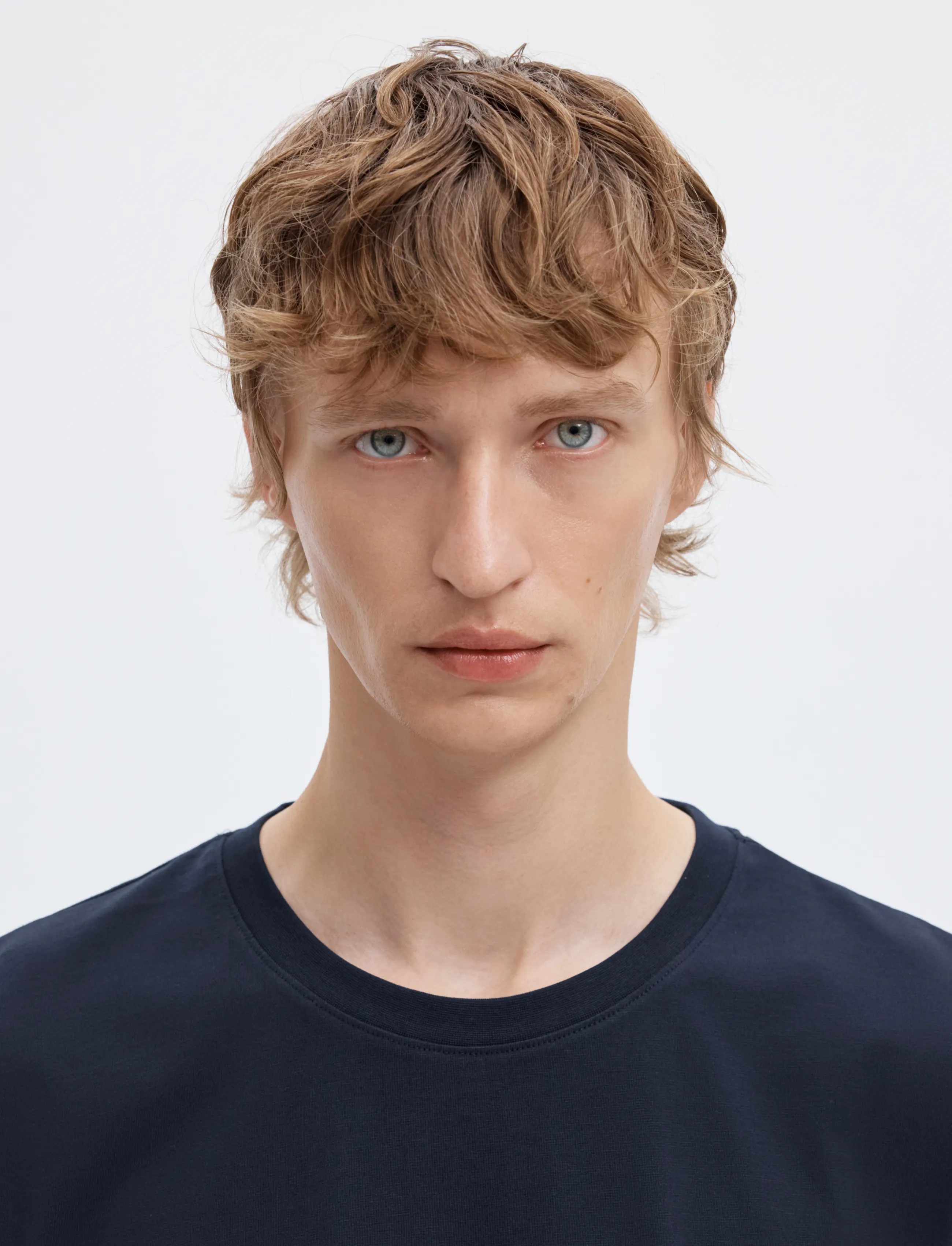 Selected - SLMASPEN SS O-NECK TEE NOOS - kortærmede t-shirts - navy blazer - 5