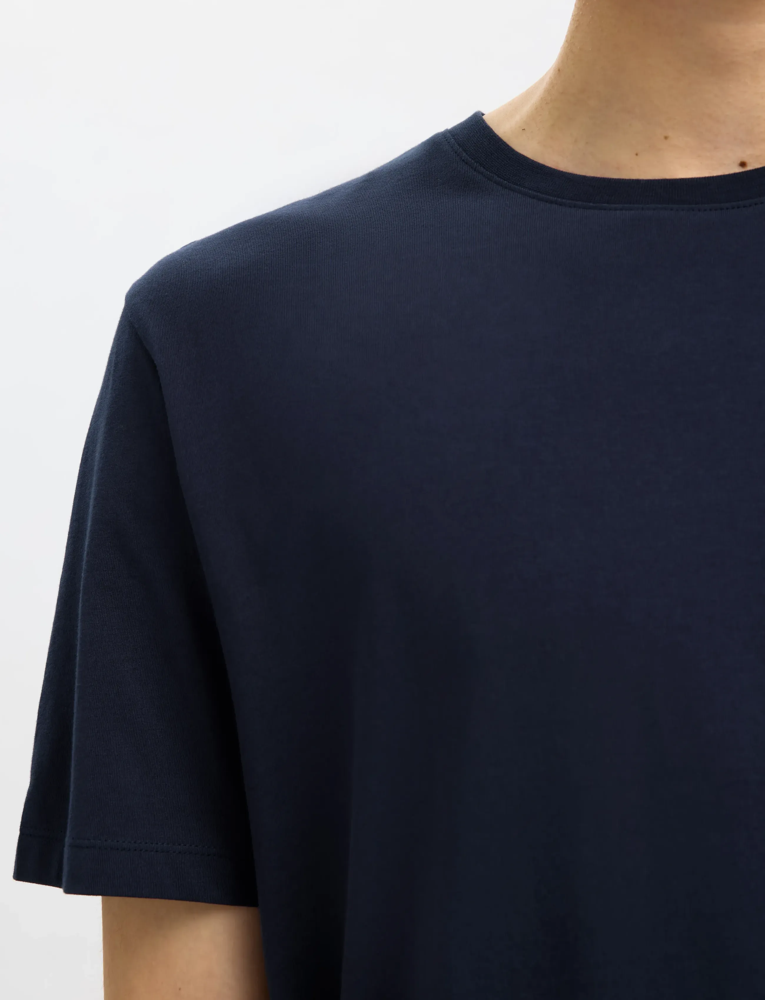 Selected - SLMASPEN SS O-NECK TEE NOOS - kortærmede t-shirts - navy blazer - 5
