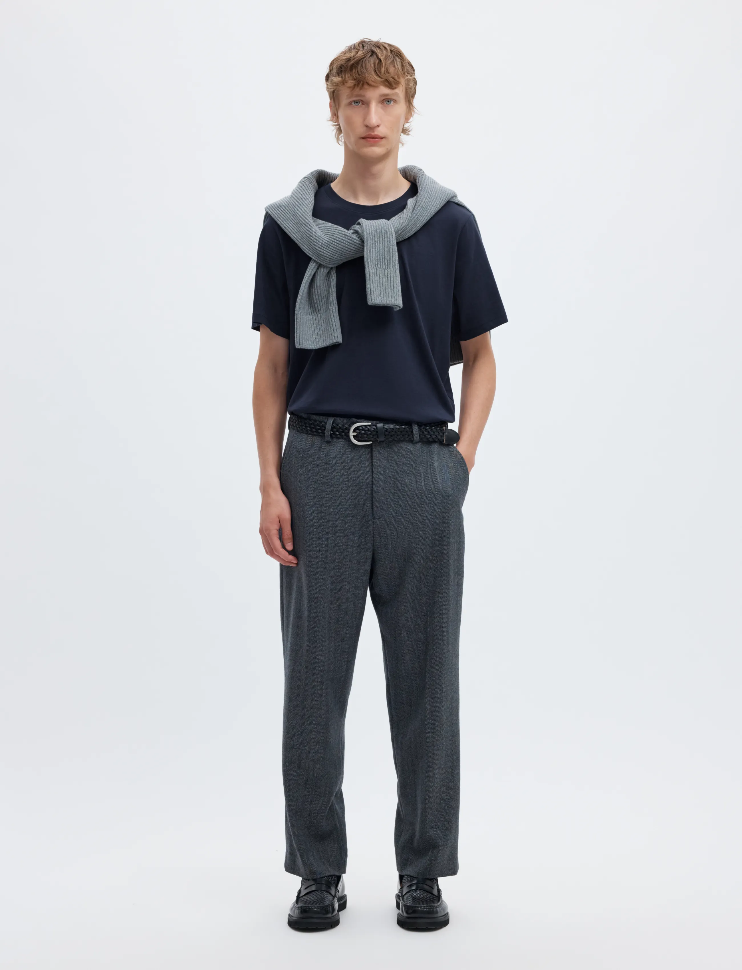 SELECTED Slmaspen Ss O-Neck Tee Noos t-shirts - bas herr – bild 6