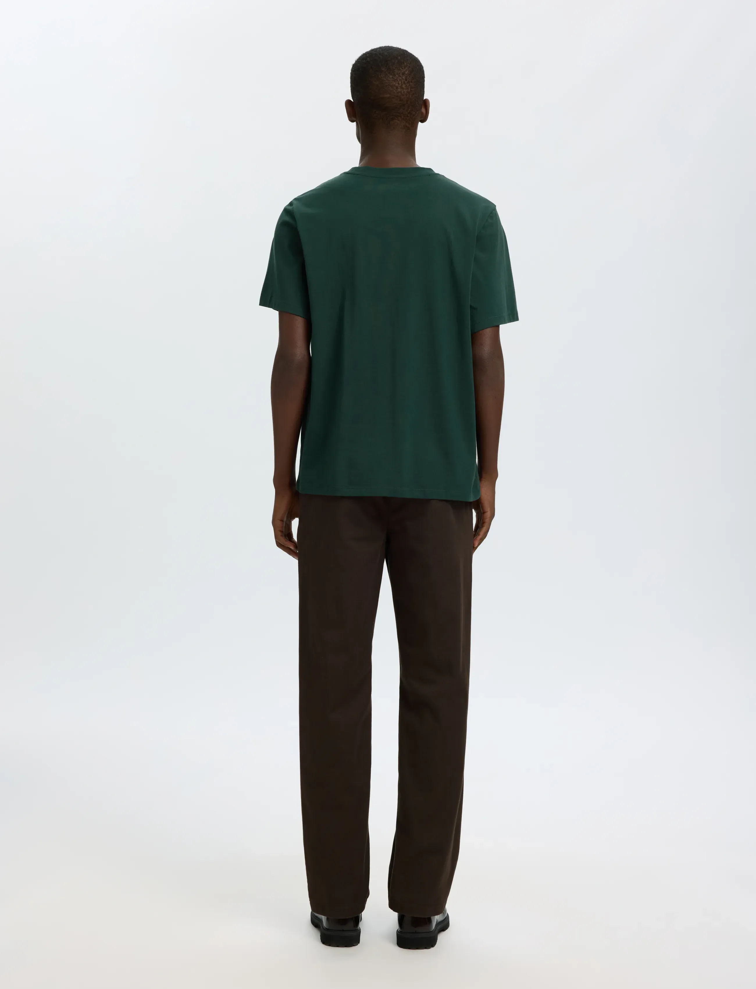 Selected - SLMASPEN SS O-NECK TEE NOOS - lühikeste varrukatega t-särgid - pine grove - 2