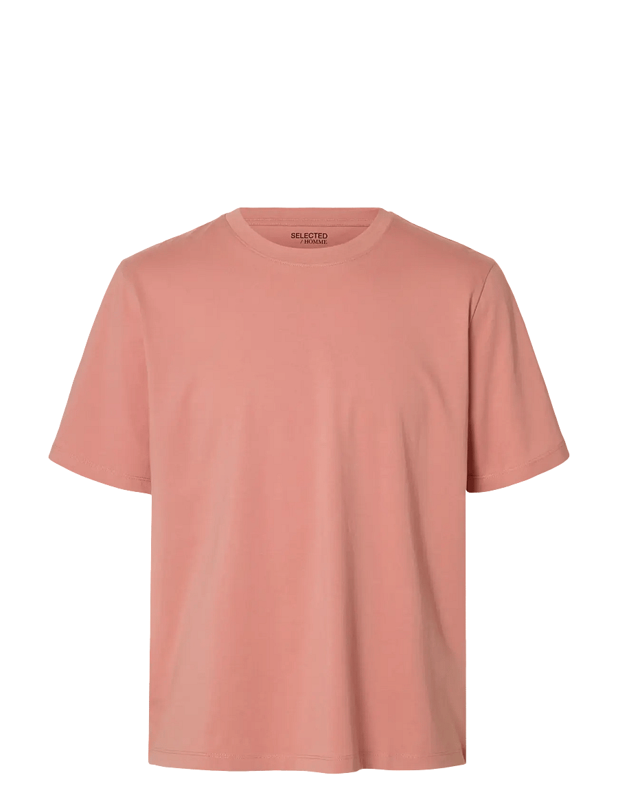 Selected - SLMASPEN SS O-NECK TEE NOOS - lühikeste varrukatega t-särgid - rose dawn - 1