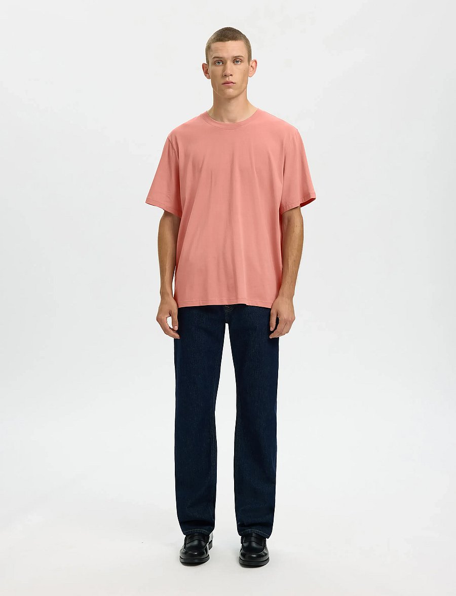 Selected - SLMASPEN SS O-NECK TEE NOOS - lühikeste varrukatega t-särgid - rose dawn - 3