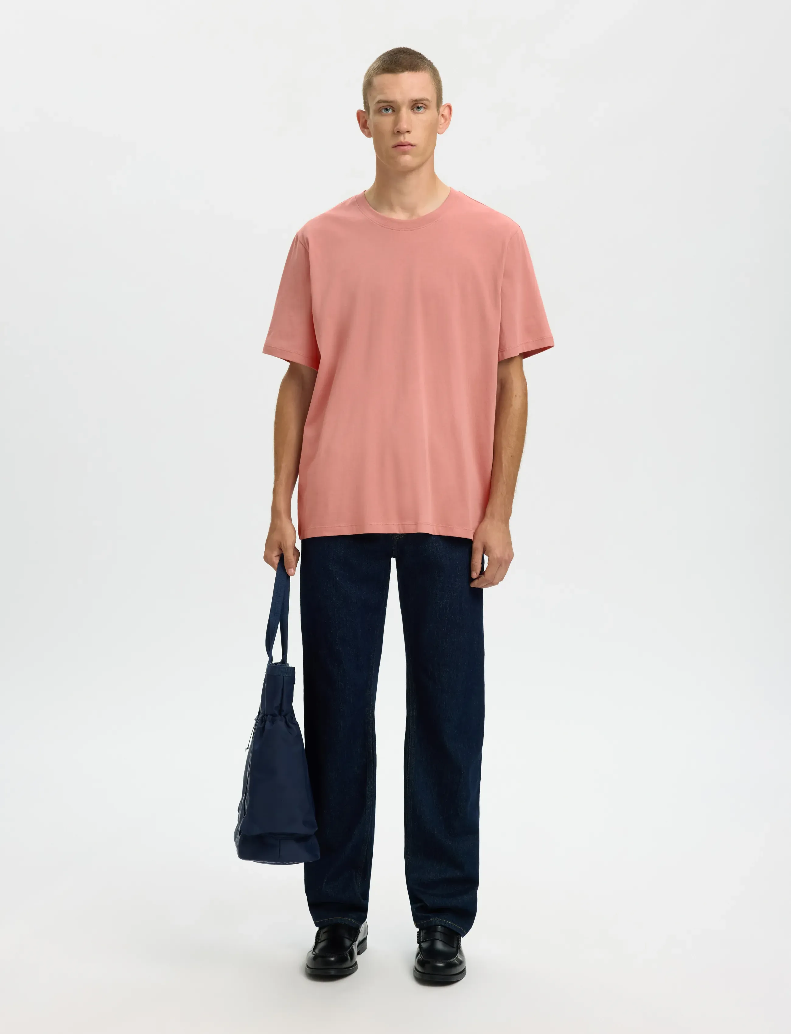 Selected - SLMASPEN SS O-NECK TEE NOOS - kortærmede t-shirts - rose dawn - 5
