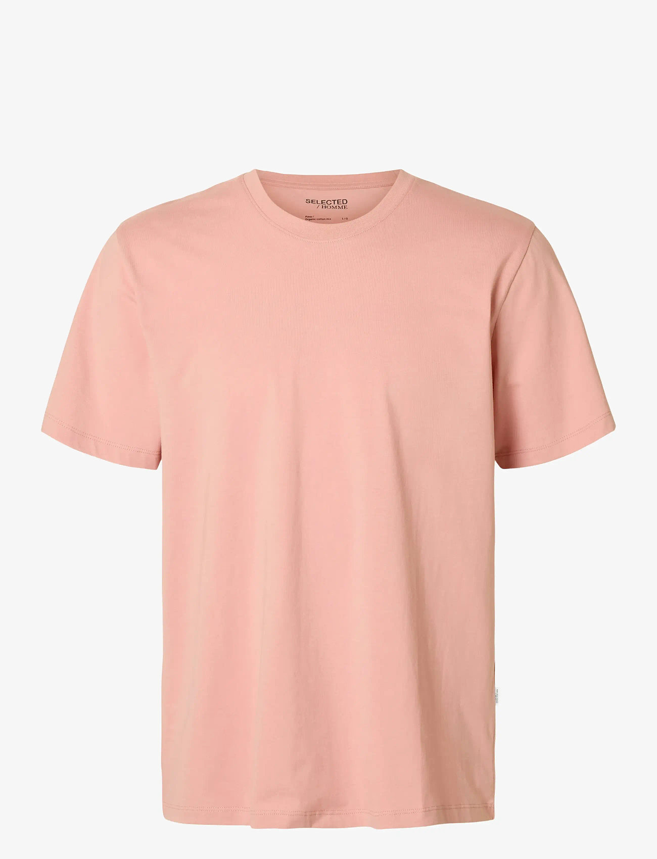 Selected - SLHASPEN SS O-NECK TEE NOOS - lühikeste varrukatega t-särgid - rose tan - 1