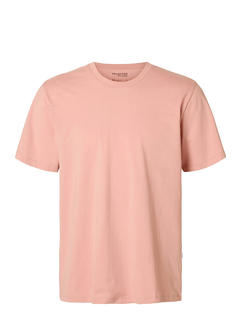 Selected - SLHASPEN SS O-NECK TEE NOOS - kortærmede t-shirts - rose tan - 1