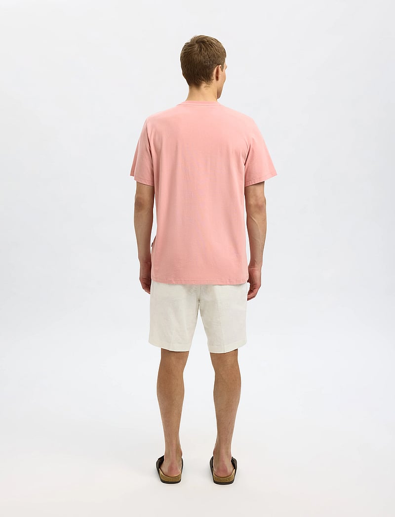 Selected - SLHASPEN SS O-NECK TEE NOOS - kortærmede t-shirts - rose tan - 2
