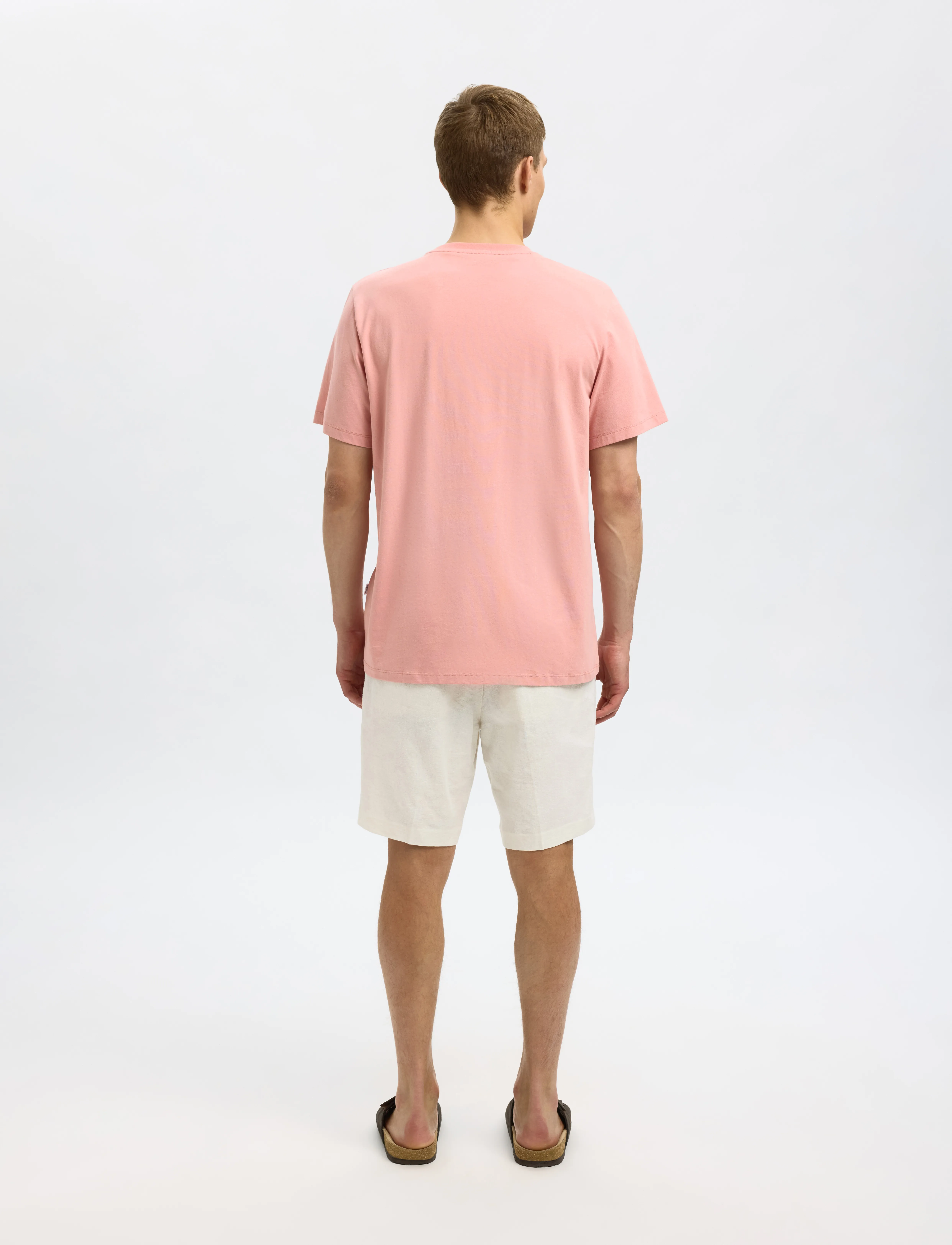 Selected - SLMASPEN SS O-NECK TEE NOOS - kortærmede t-shirts - rose tan - 2