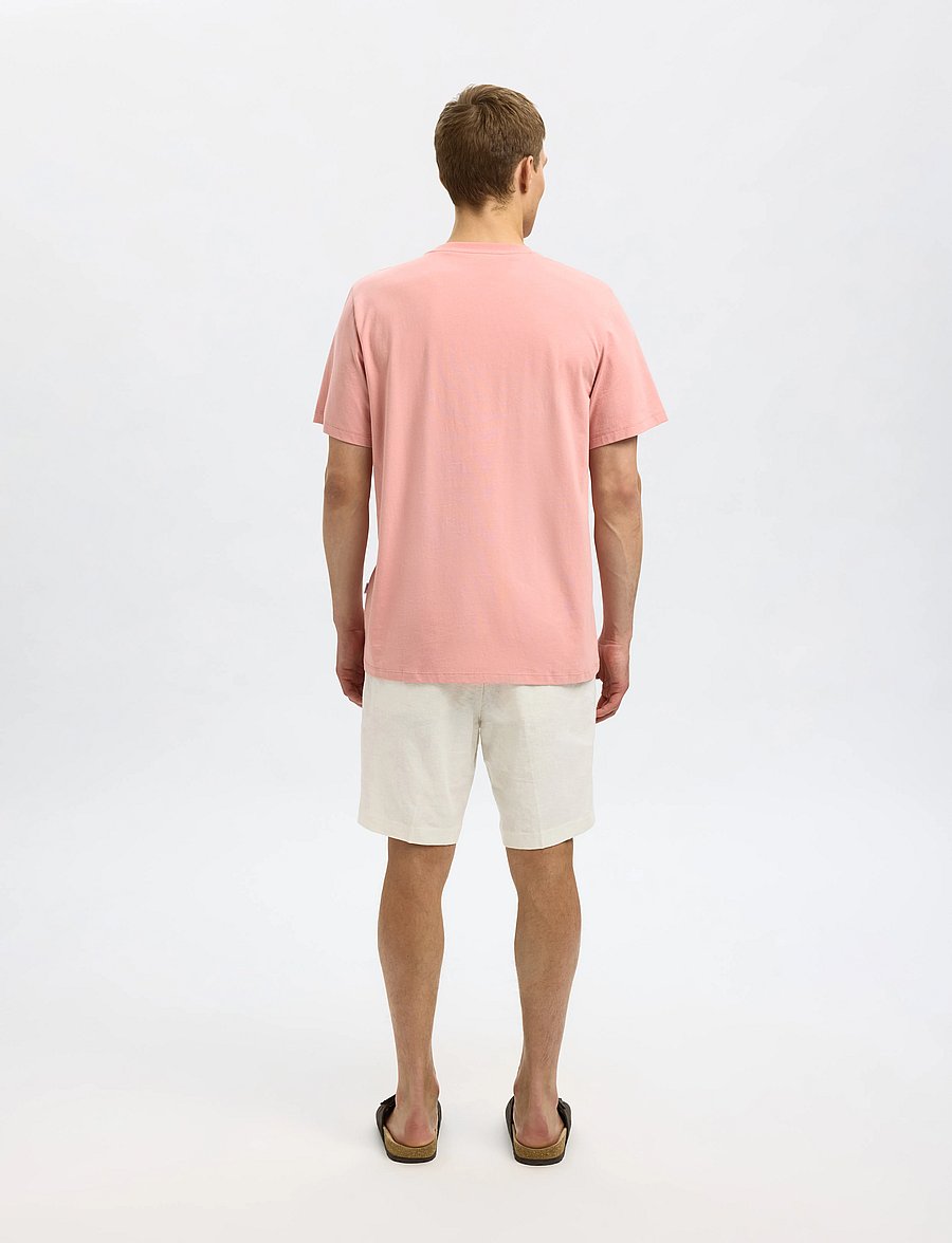Selected - SLMASPEN SS O-NECK TEE NOOS - marškinėliai trumpomis rankovėmis - rose tan - 2