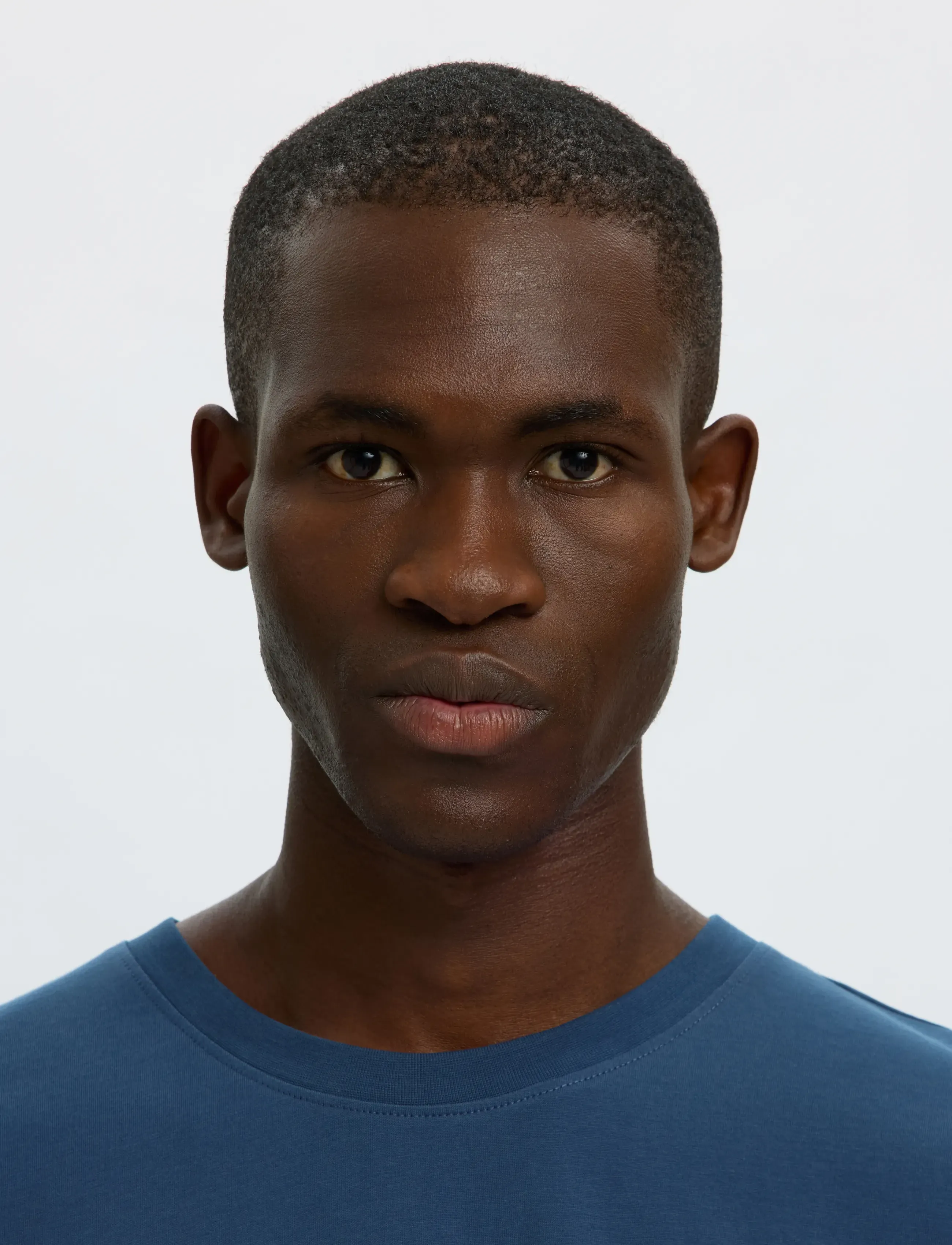 Selected - SLMASPEN SS O-NECK TEE NOOS - kurzärmelige t-shirts - sargasso sea - 4