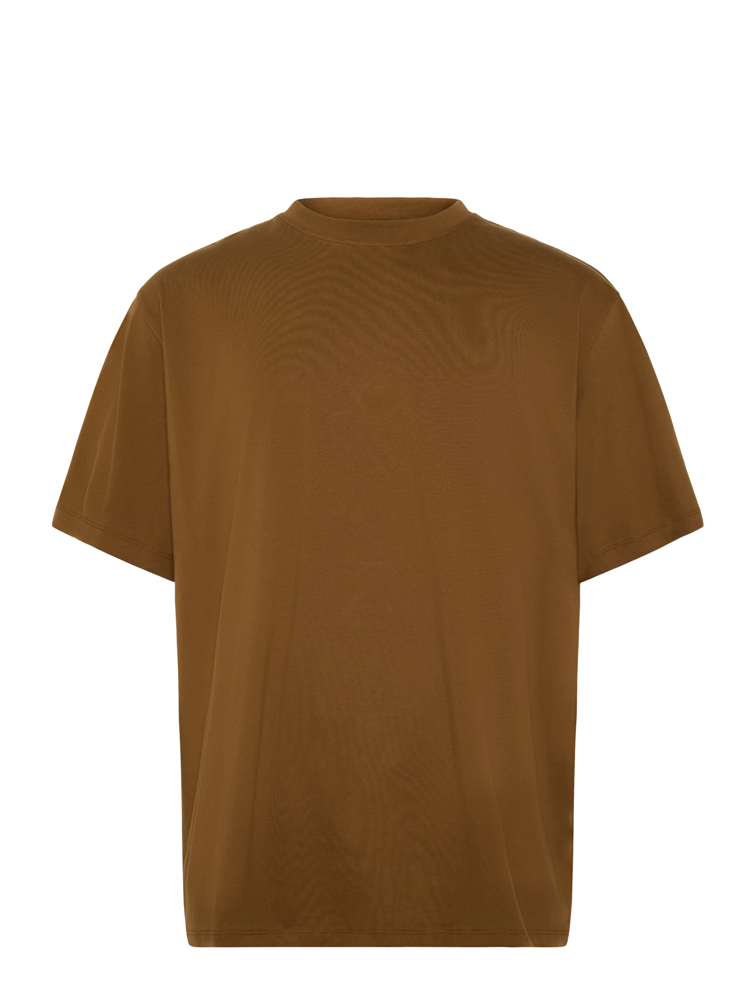 SELECTED Slmaspen Ss O-Neck Tee Noos Braun - L - Herren