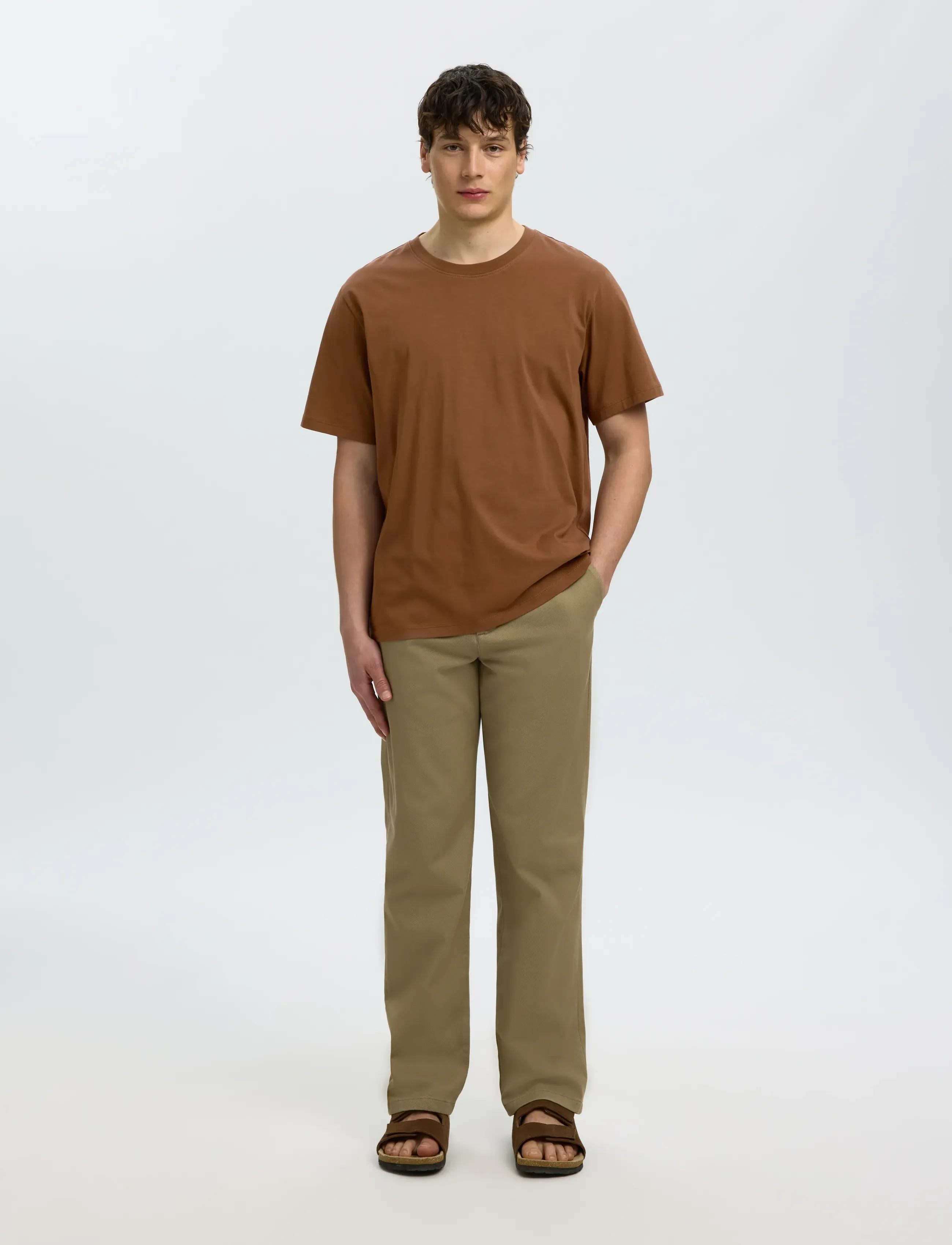 SELECTED Slmaspen Ss O-Neck Tee Noos t-shirts - bas herr – bild 6