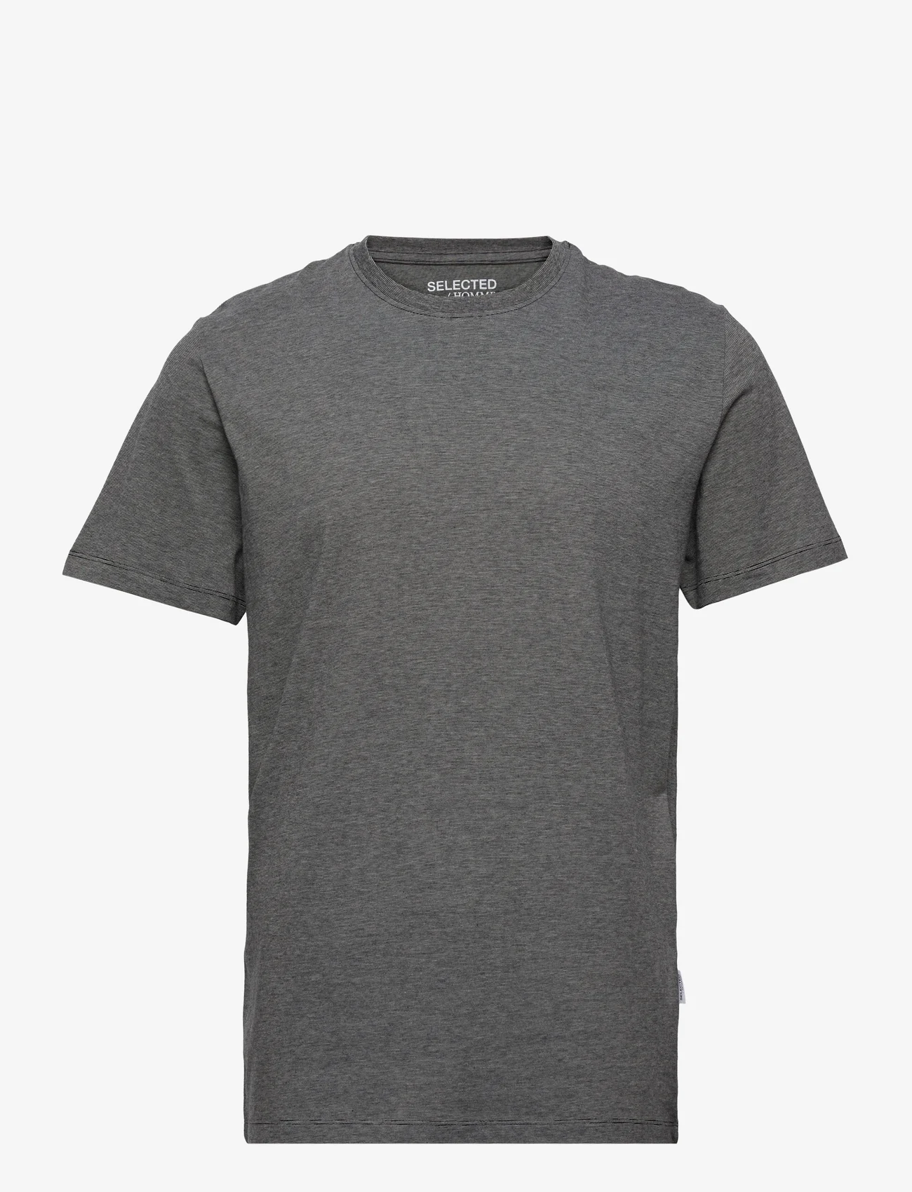 Selected Homme - SLHASPEN MINI STR SS O-NECK TEE NOOS - lowest prices - black - 0